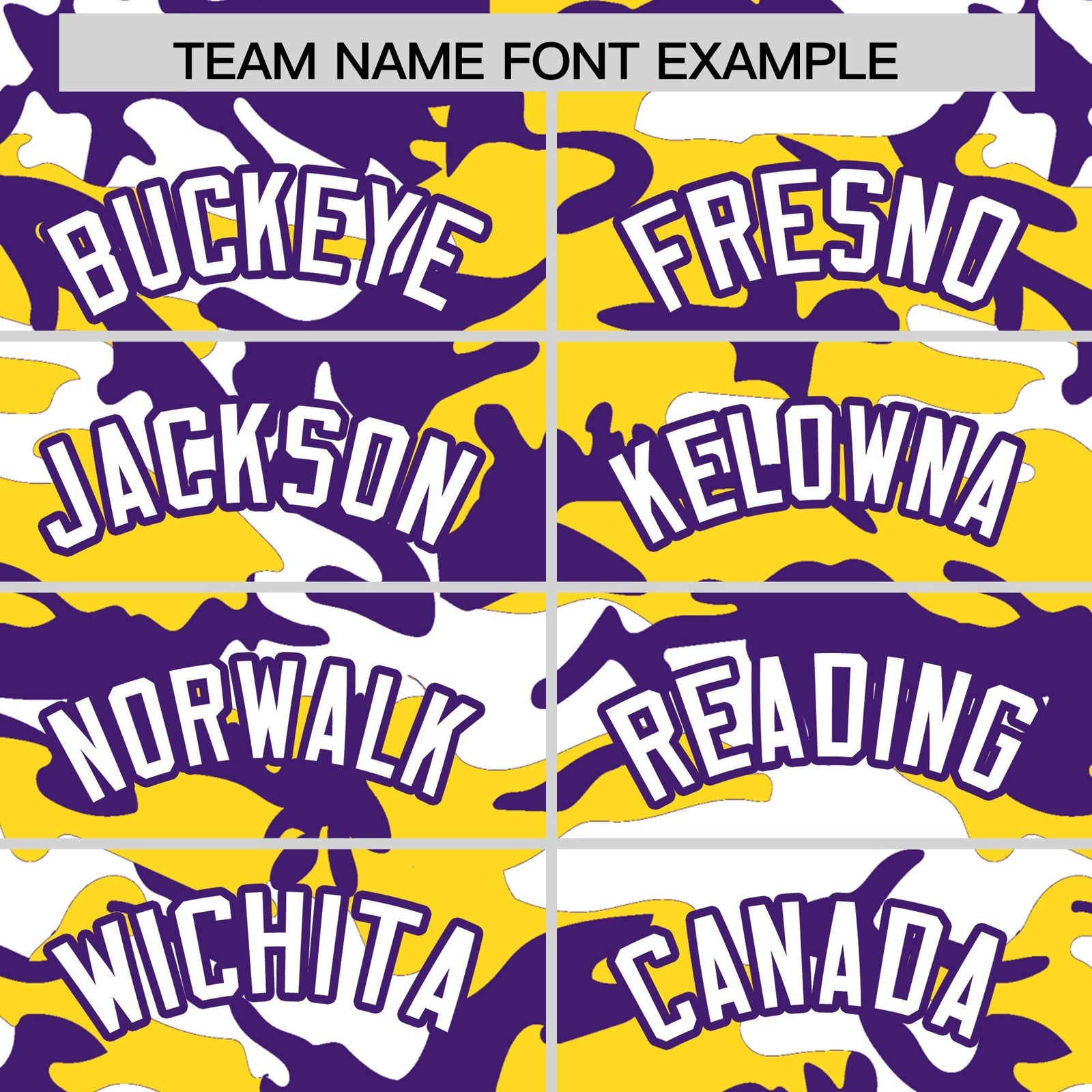 Custom Gold Purple White Camo Gradient Fashion Baseball Jersey | Perfect for Training,Sublimation Printed & Stitched,Add Name and Numbern,Perfect for Teams | KXKSHOP
