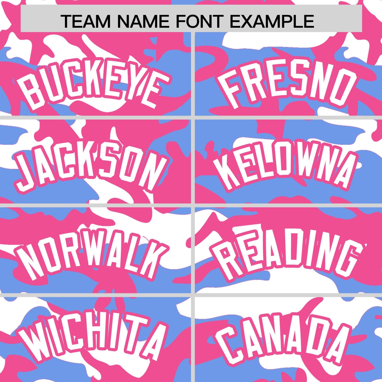 Custom Light Blue Pink White Camo Gradient Fashion Baseball Jersey | Perfect for Training,Sublimation Printed & Stitched,Add Name and Numbern,Perfect for Teams | KXKSHOP