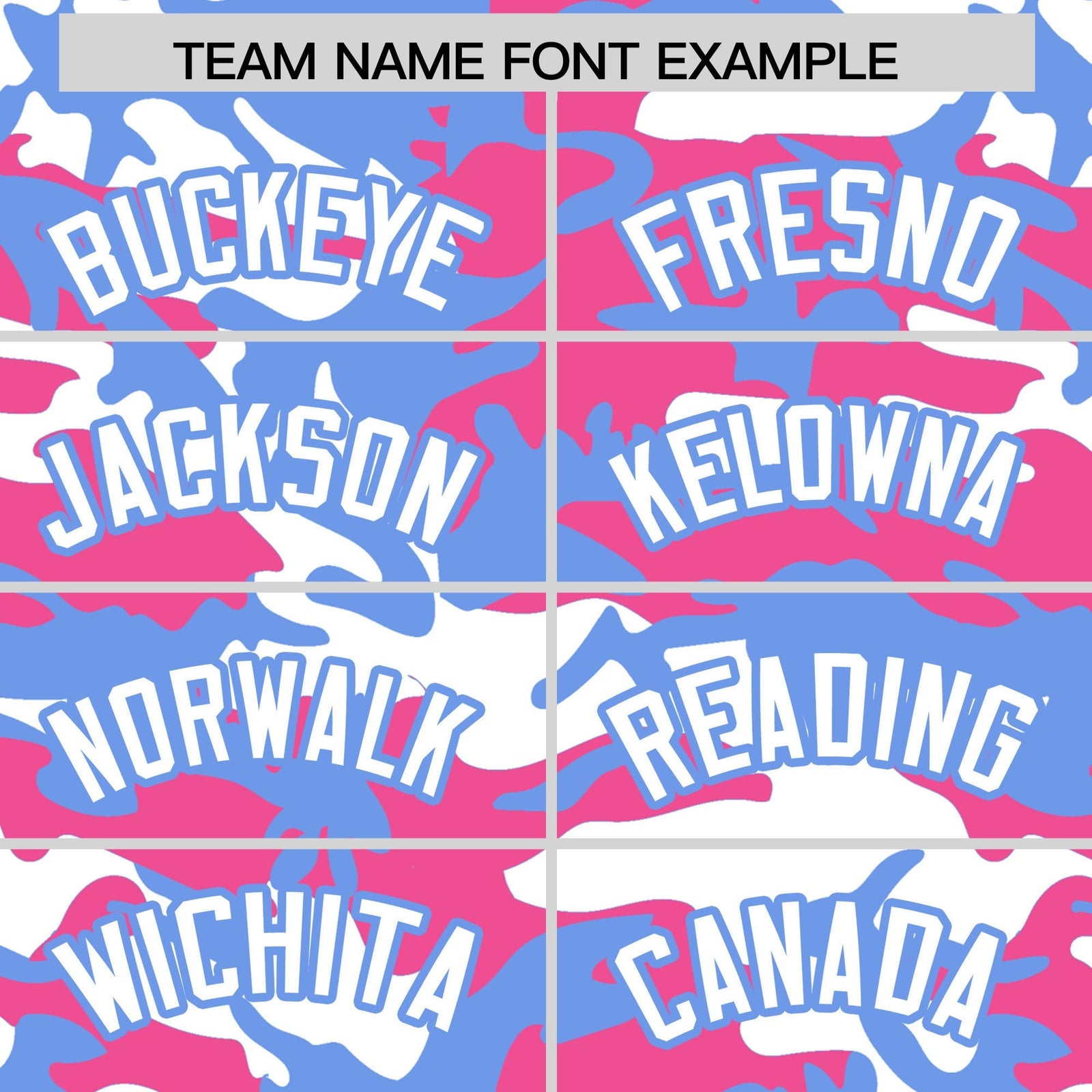 Custom Pink Light Blue White Camo Gradient Fashion Baseball Jersey | Perfect for Training,Sublimation Printed & Stitched,Add Name and Numbern,Perfect for Teams | KXKSHOP