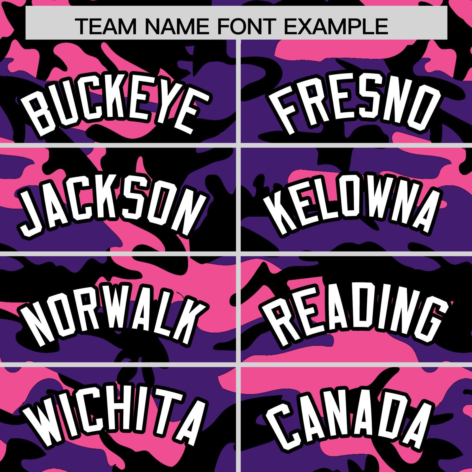 Custom Purple Pink Black Camo Gradient Fashion Baseball Jersey | Perfect for Training,Sublimation Printed & Stitched,Add Name and Numbern,Perfect for Teams | KXKSHOP