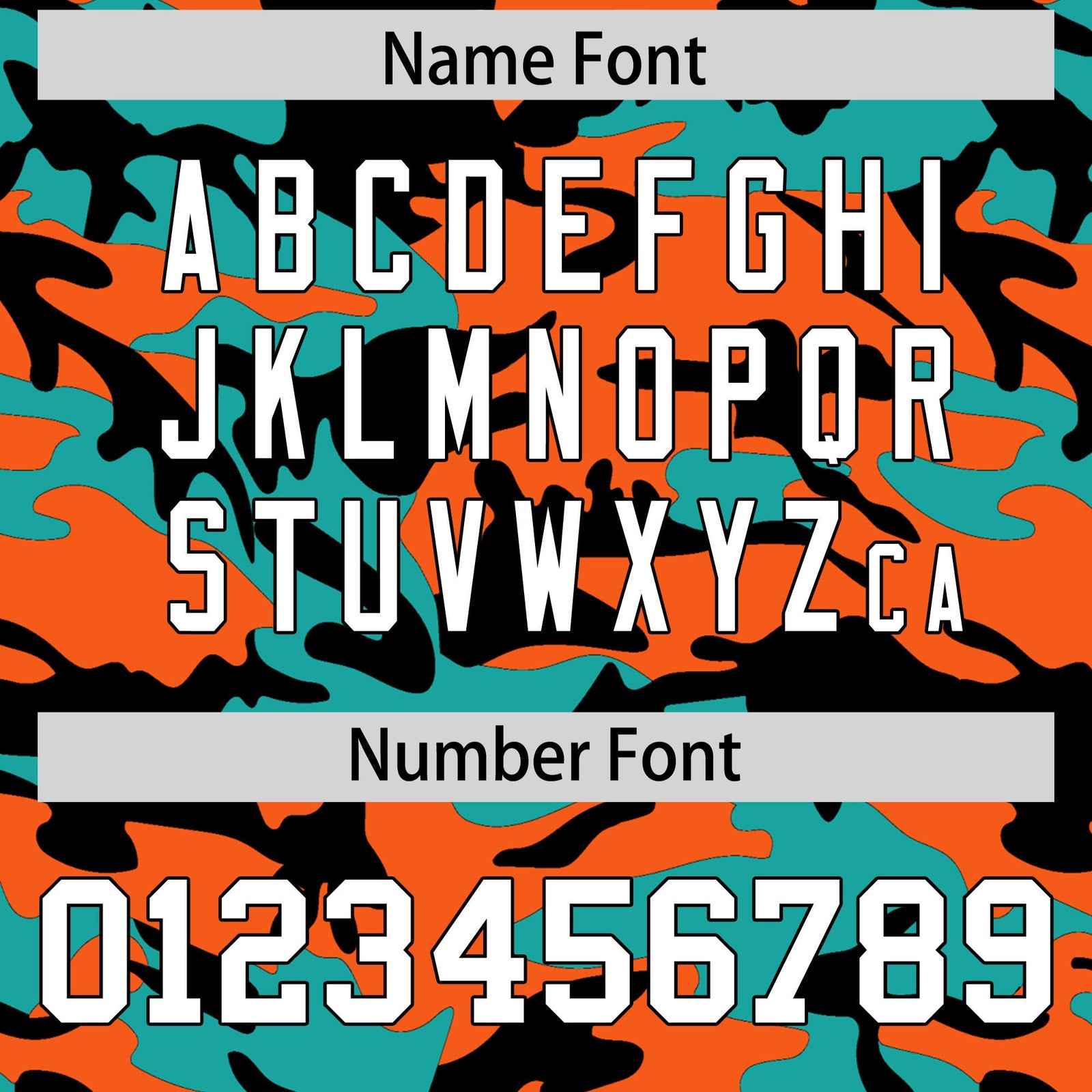 Custom Orange Aqua Black Camo Gradient Fashion Baseball Jersey | Perfect for Training,Sublimation Printed & Stitched,Add Name and Numbern,Perfect for Teams | KXKSHOP