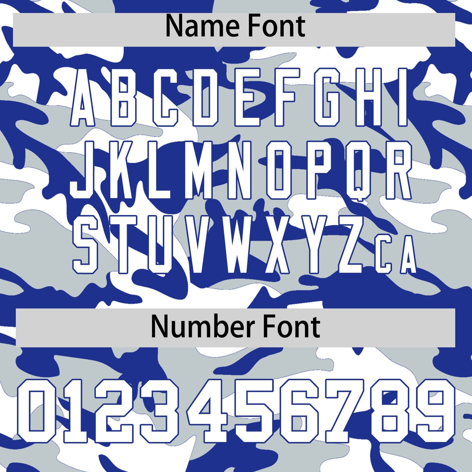Custom Silver Royal Blue White Camo Gradient Fashion Baseball Jersey | Perfect for Training,Sublimation Printed & Stitched,Add Name and Numbern,Perfect for Teams | KXKSHOP