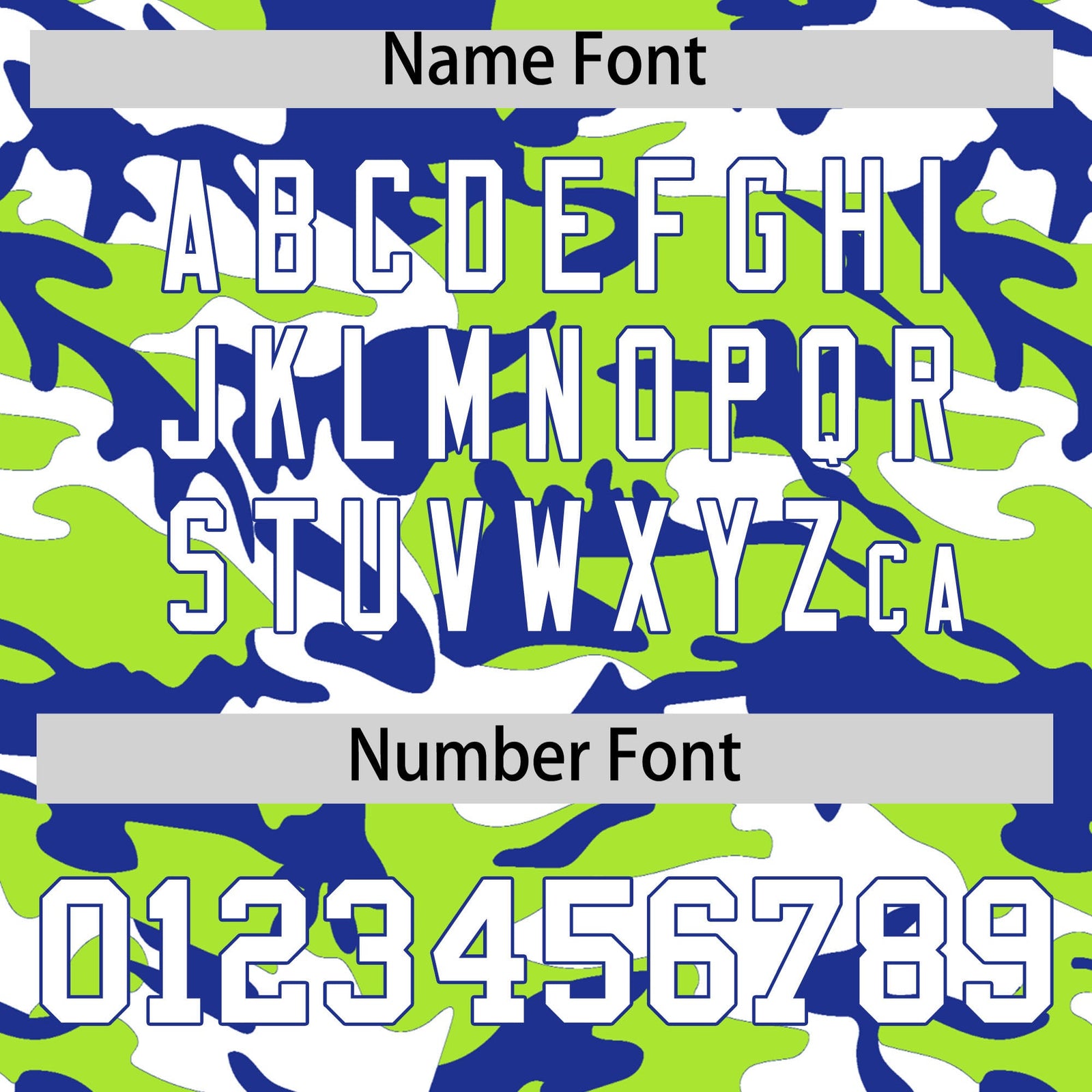 Custom Neon Green Royal Blue White Camo Gradient Fashion Baseball Jersey | Perfect for Training,Sublimation Printed & Stitched,Add Name and Numbern,Perfect for Teams | KXKSHOP