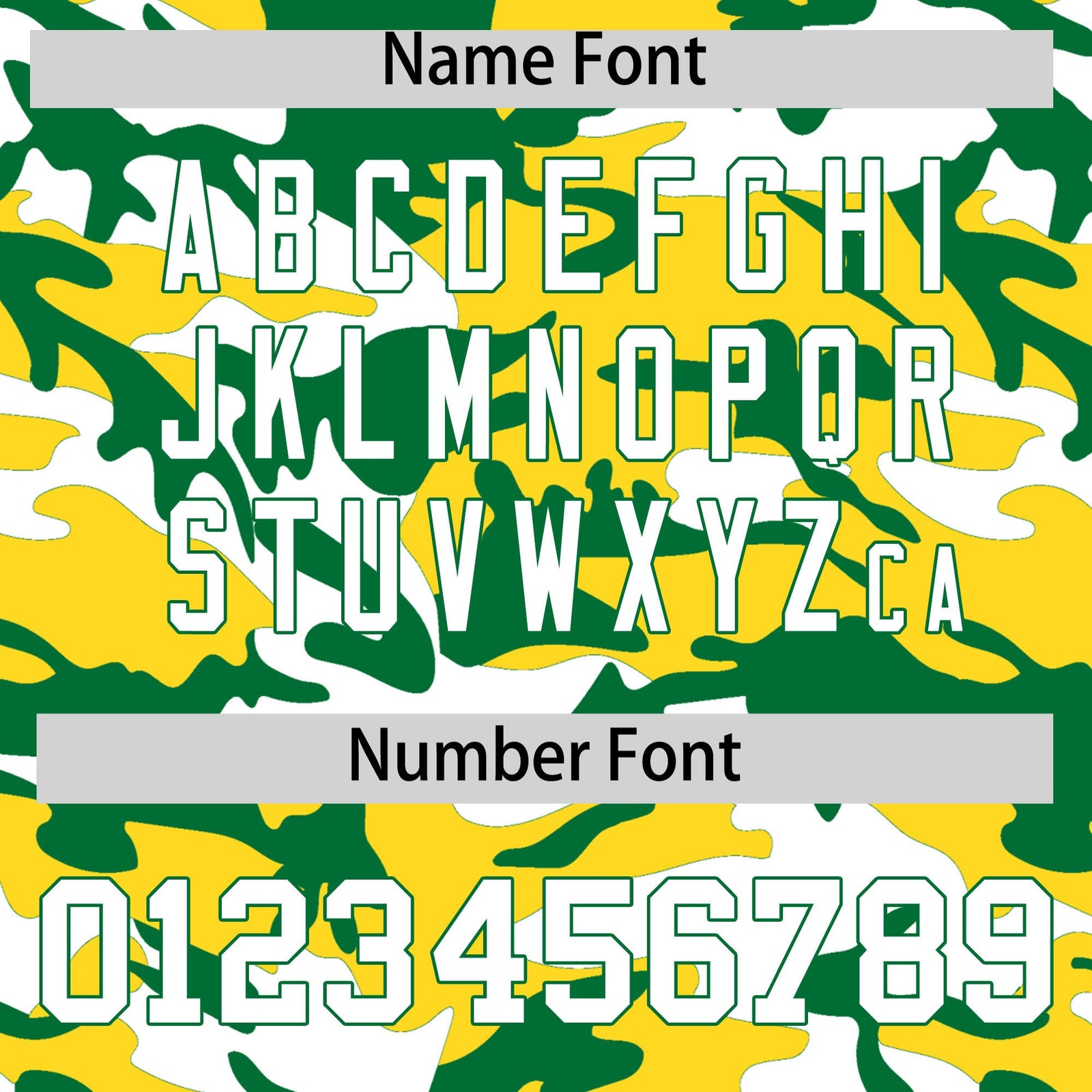 Custom Gold Kelly Green White Camo Gradient Fashion Baseball Jersey | Perfect for Training,Sublimation Printed & Stitched,Add Name and Numbern,Perfect for Teams | KXKSHOP