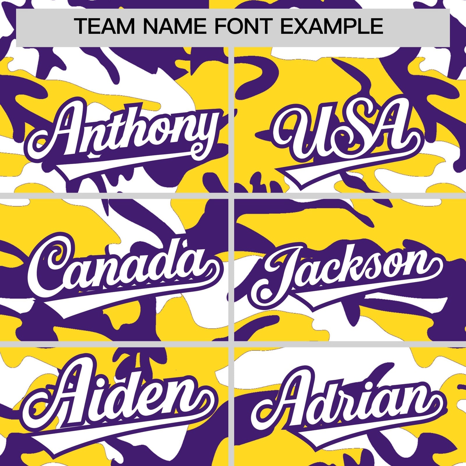 Custom Gold Purple White Camo Gradient Fashion Baseball Jersey | Perfect for Training,Sublimation Printed & Stitched,Add Name and Numbern,Perfect for Teams | KXKSHOP