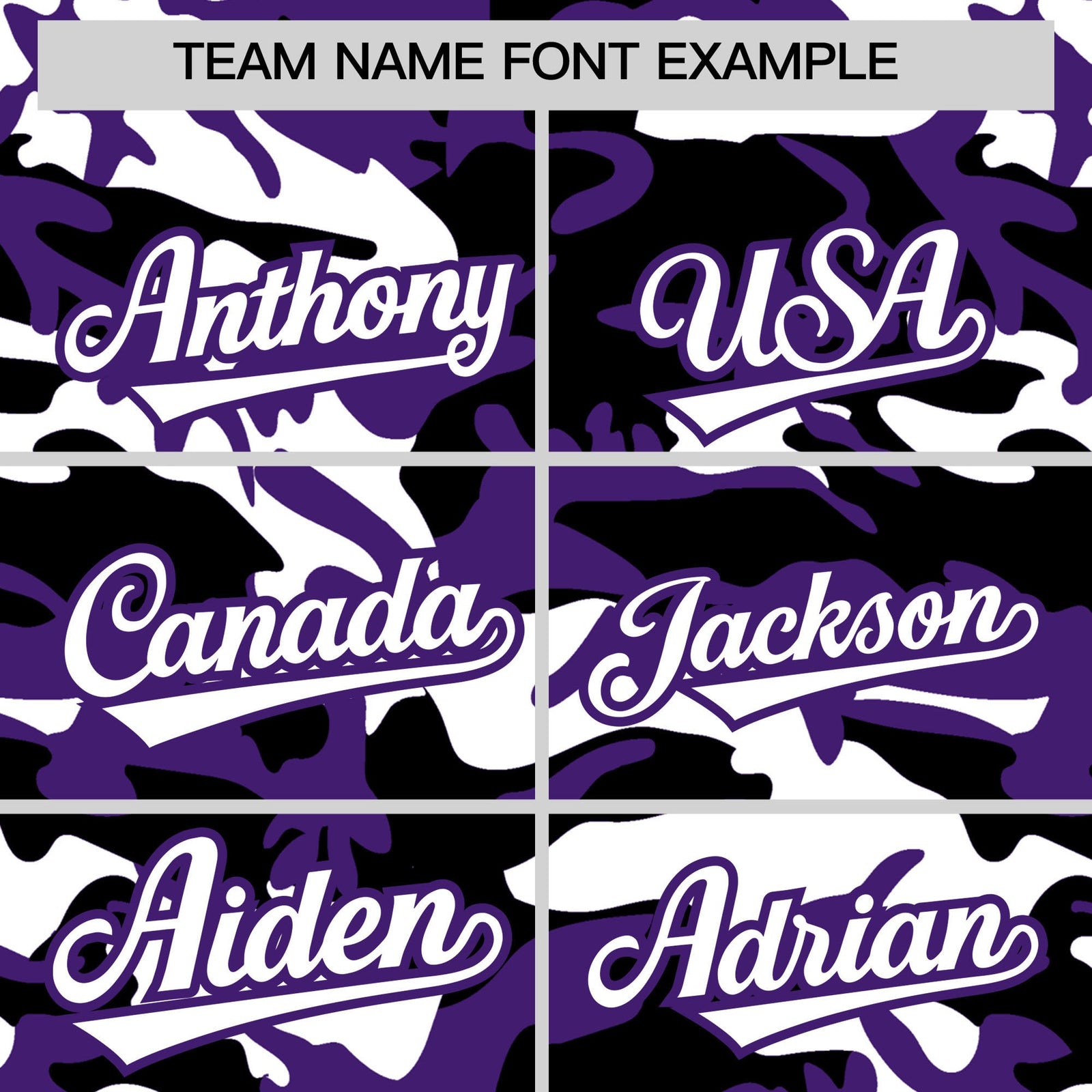 Custom Purple Black White Camo Gradient Fashion Baseball Jersey | Perfect for Training,Sublimation Printed & Stitched,Add Name and Numbern,Perfect for Teams | KXKSHOP