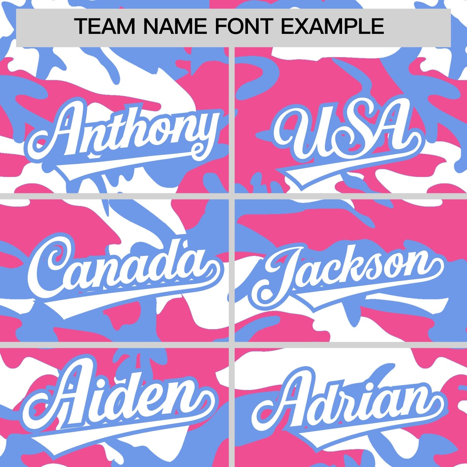 Custom Pink Light Blue White Camo Gradient Fashion Baseball Jersey | Perfect for Training,Sublimation Printed & Stitched,Add Name and Numbern,Perfect for Teams | KXKSHOP