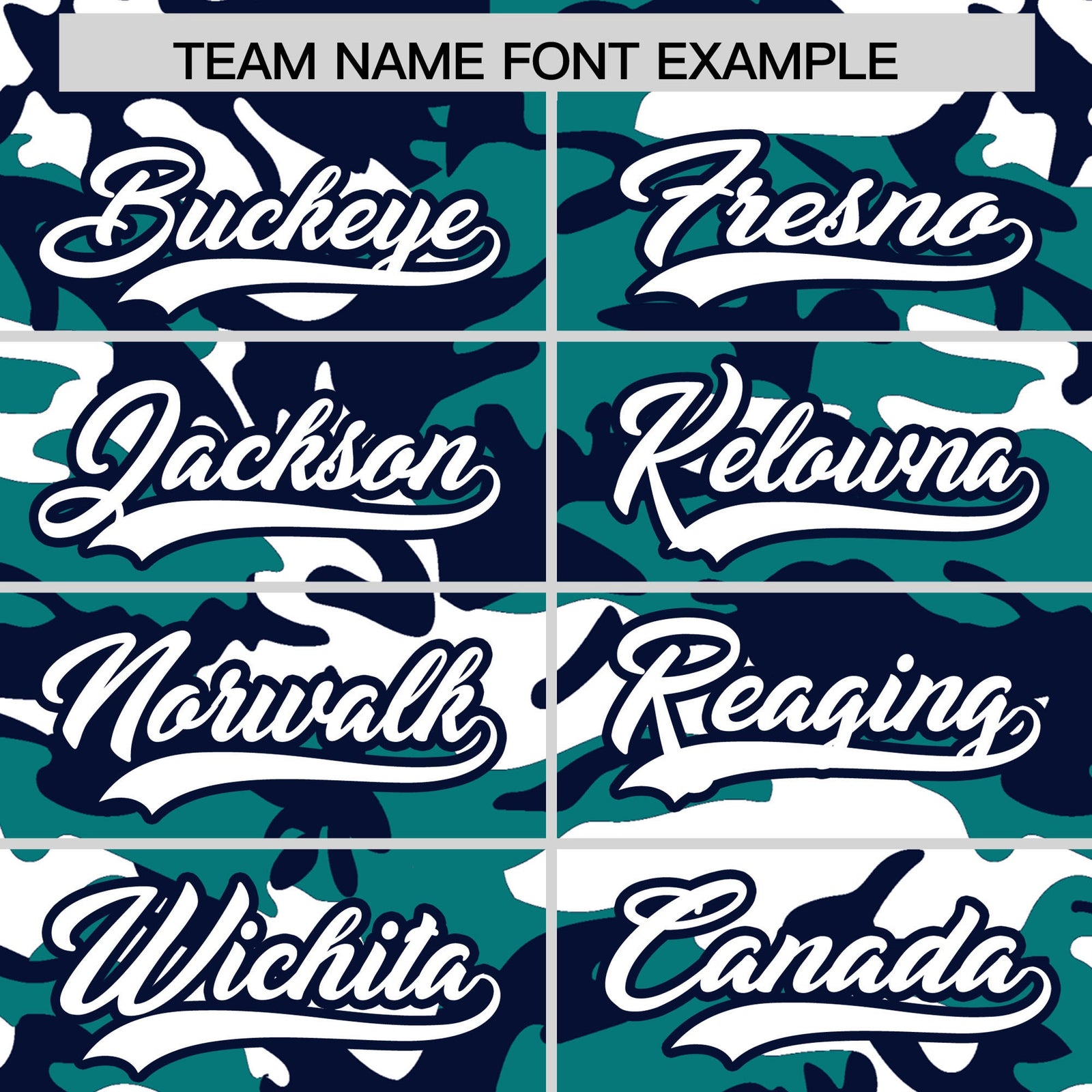 Custom Teal Navy White Camo Gradient Fashion Baseball Jersey | Perfect for Training,Sublimation Printed & Stitched,Add Name and Numbern,Perfect for Teams | KXKSHOP