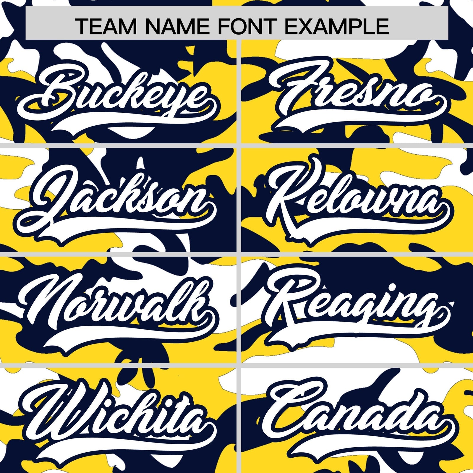 Custom Gold Navy White Camo Gradient Fashion Baseball Jersey | Perfect for Training,Sublimation Printed & Stitched,Add Name and Numbern,Perfect for Teams | KXKSHOP