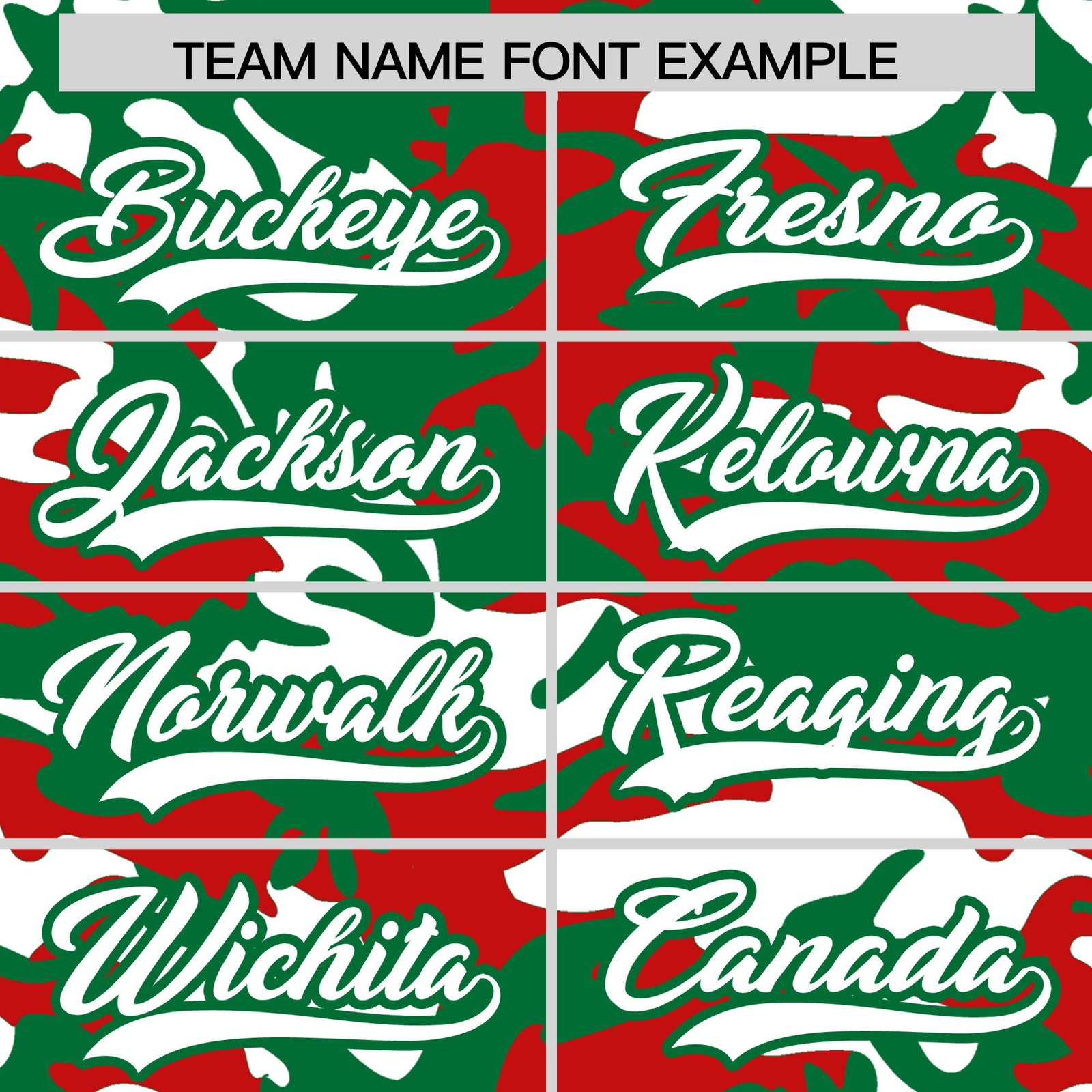 Custom Red Kelly Green White Camo Gradient Fashion Baseball Jersey | Perfect for Training,Sublimation Printed & Stitched,Add Name and Numbern,Perfect for Teams | KXKSHOP