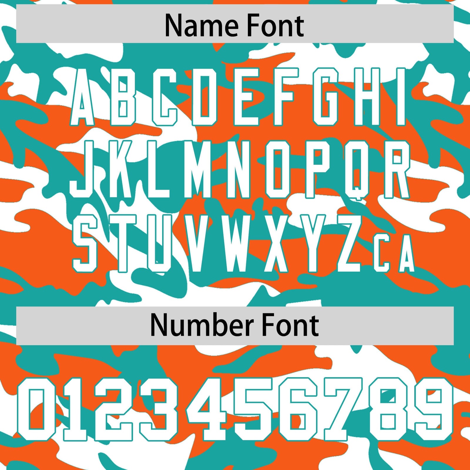 Custom Aqua Orange White Camo Gradient Fashion Baseball Jersey | Perfect for Training,Sublimation Printed & Stitched,Add Name and Numbern,Perfect for Teams | KXKSHOP