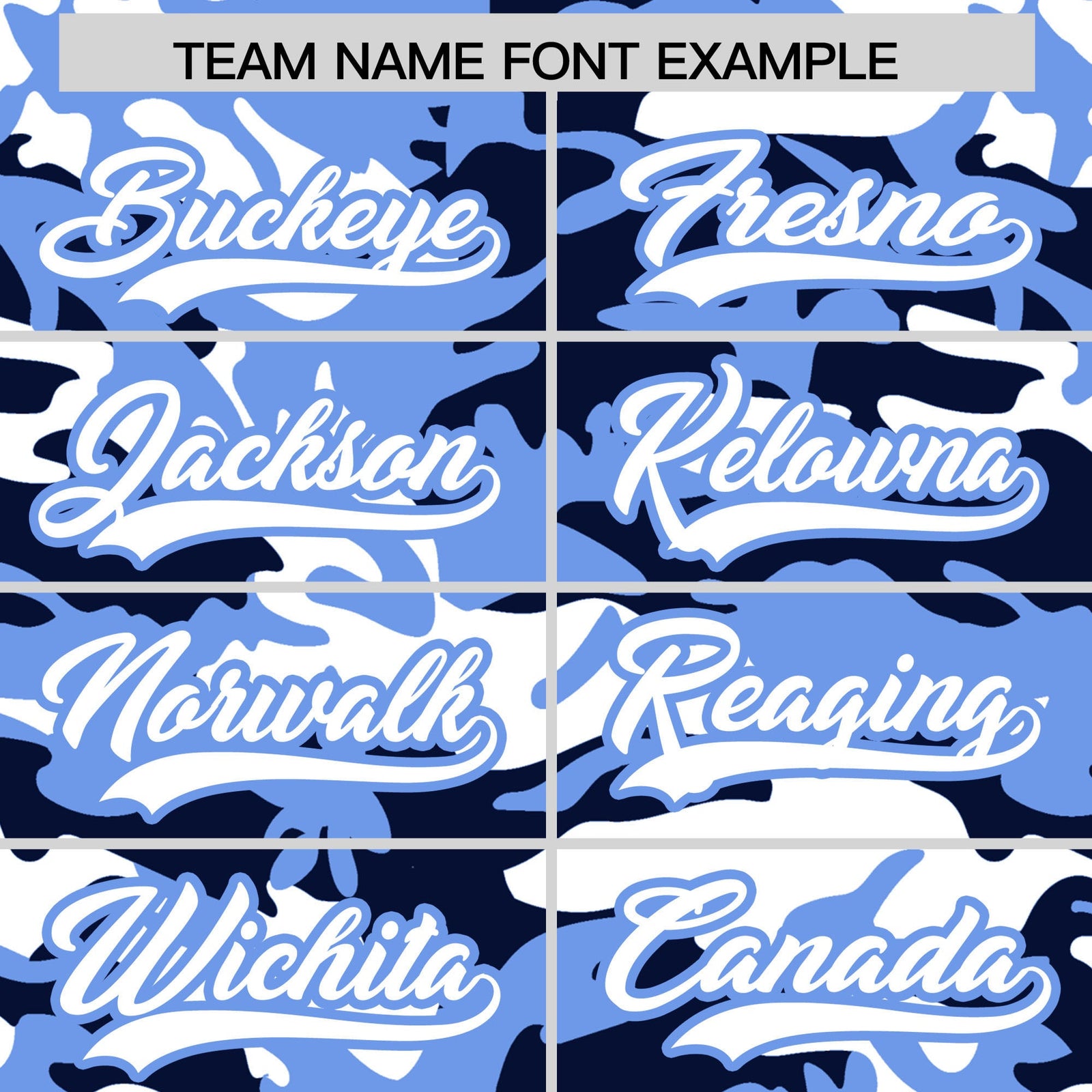 Custom Navy Light Blue White Camo Gradient Fashion Baseball Jersey | Perfect for Training,Sublimation Printed & Stitched,Add Name and Numbern,Perfect for Teams | KXKSHOP