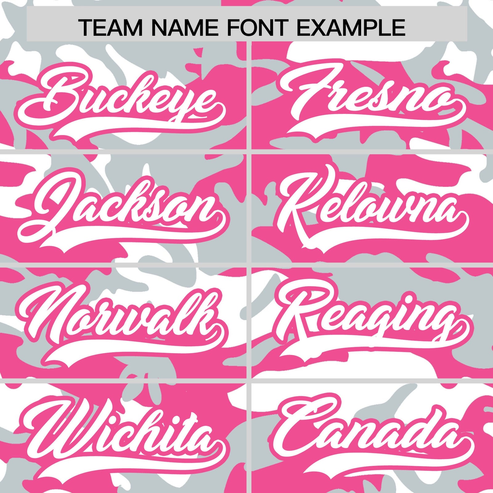 Custom Pink Silver White Camo Gradient Fashion Baseball Jersey | Perfect for Training,Sublimation Printed & Stitched,Add Name and Numbern,Perfect for Teams | KXKSHOP