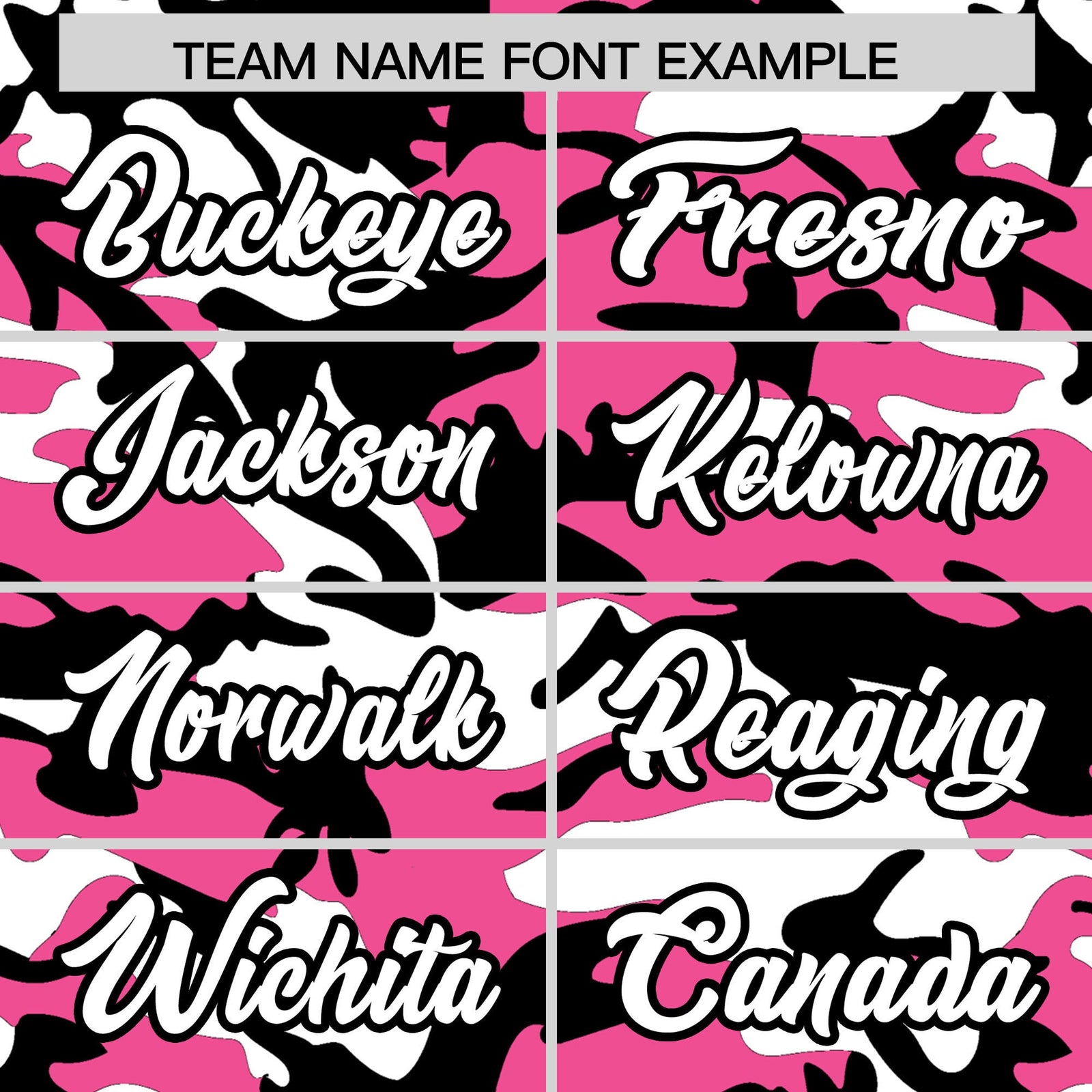 Custom Pink Black White Camo Gradient Fashion Baseball Jersey | Perfect for Training,Sublimation Printed & Stitched,Add Name and Numbern,Perfect for Teams | KXKSHOP