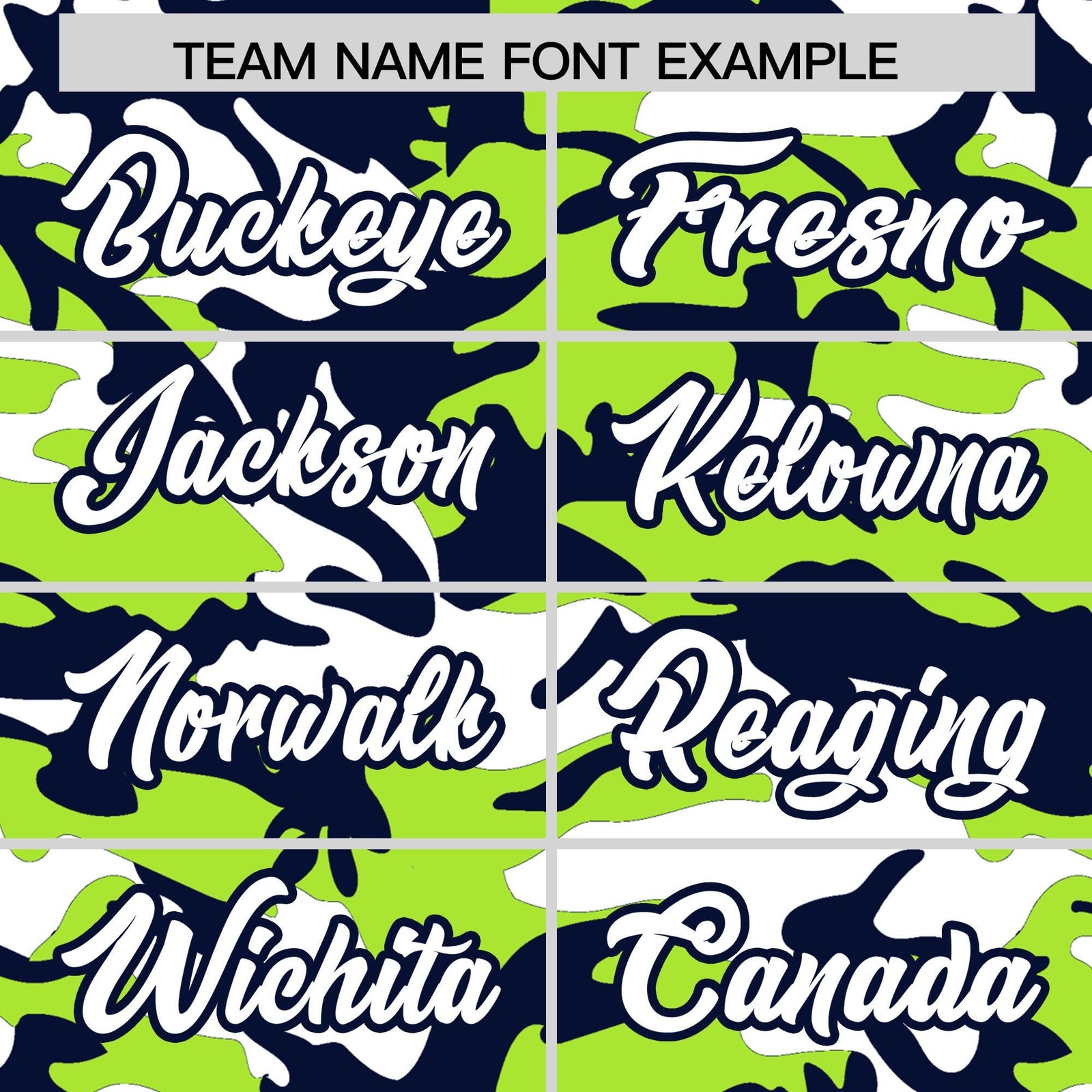 Custom Neon Green Navy White Camo Gradient Fashion Baseball Jersey | Perfect for Training,Sublimation Printed & Stitched,Add Name and Numbern,Perfect for Teams | KXKSHOP