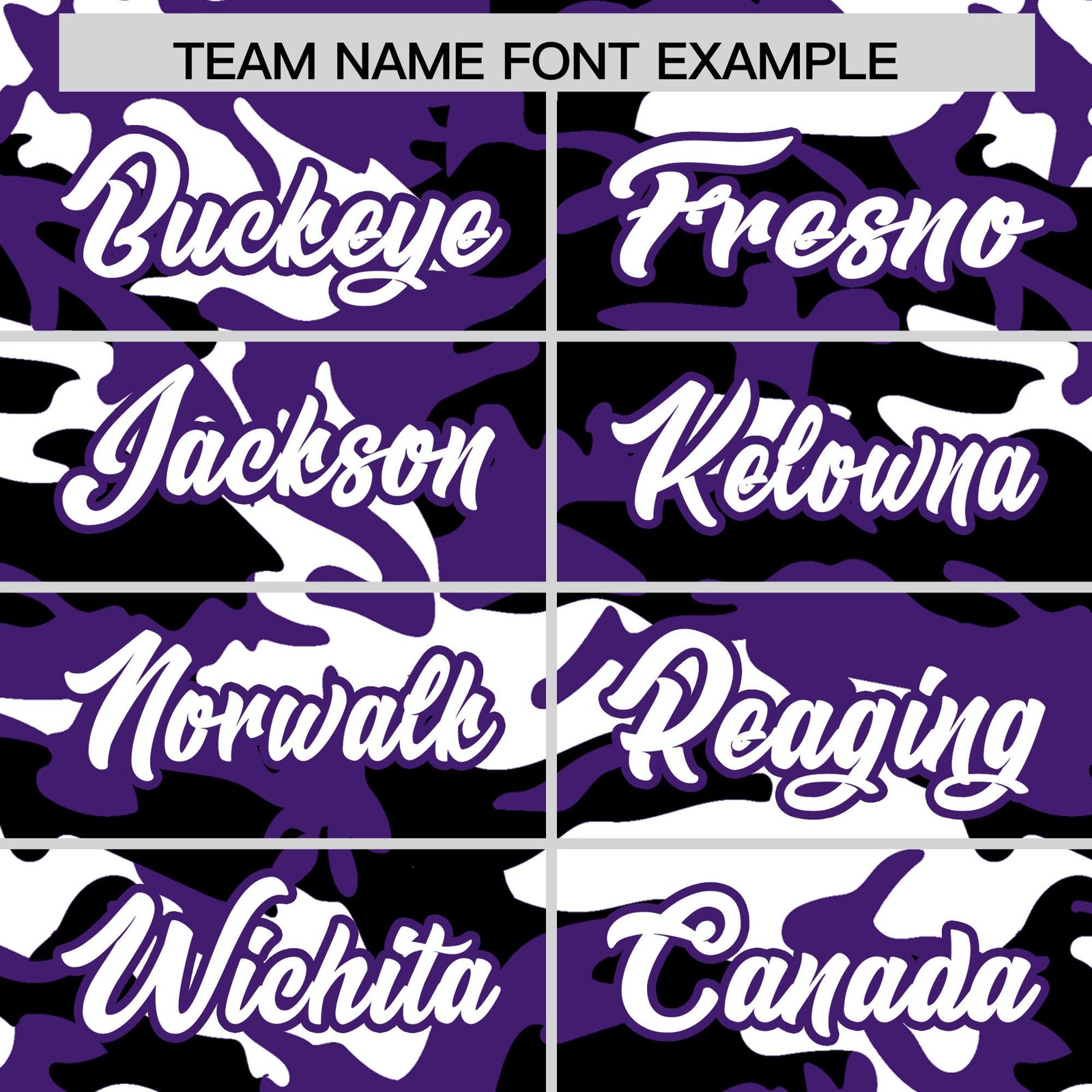 Custom Purple Black White Camo Gradient Fashion Baseball Jersey | Perfect for Training,Sublimation Printed & Stitched,Add Name and Numbern,Perfect for Teams | KXKSHOP