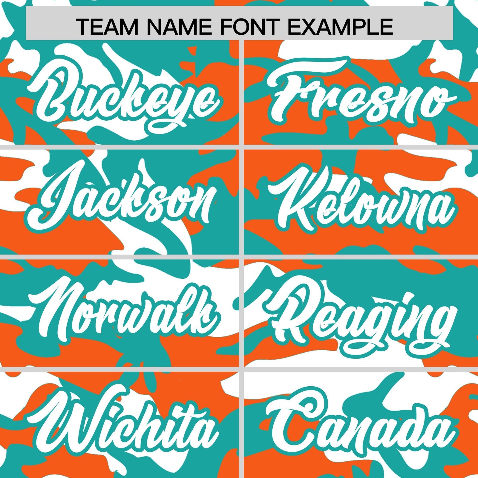 Custom Aqua Orange White Camo Gradient Fashion Baseball Jersey | Perfect for Training,Sublimation Printed & Stitched,Add Name and Numbern,Perfect for Teams | KXKSHOP