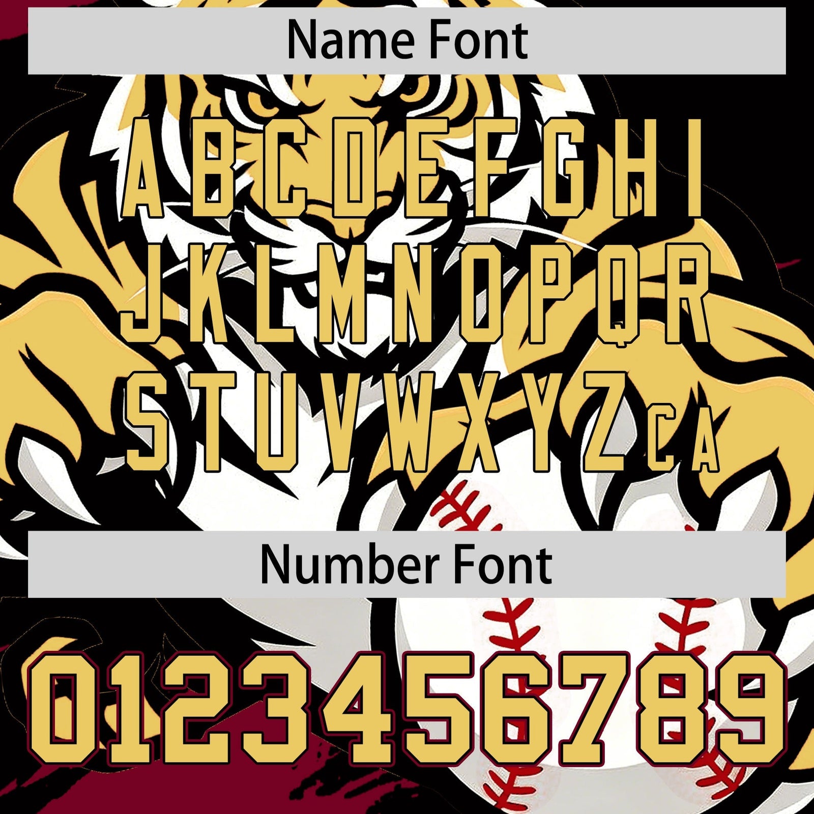 Custom Black Crimson Khaki Full-Snap Graffiti Pattern Tiger Graffiti Jersey Baseball Jersey| KXKSHOP