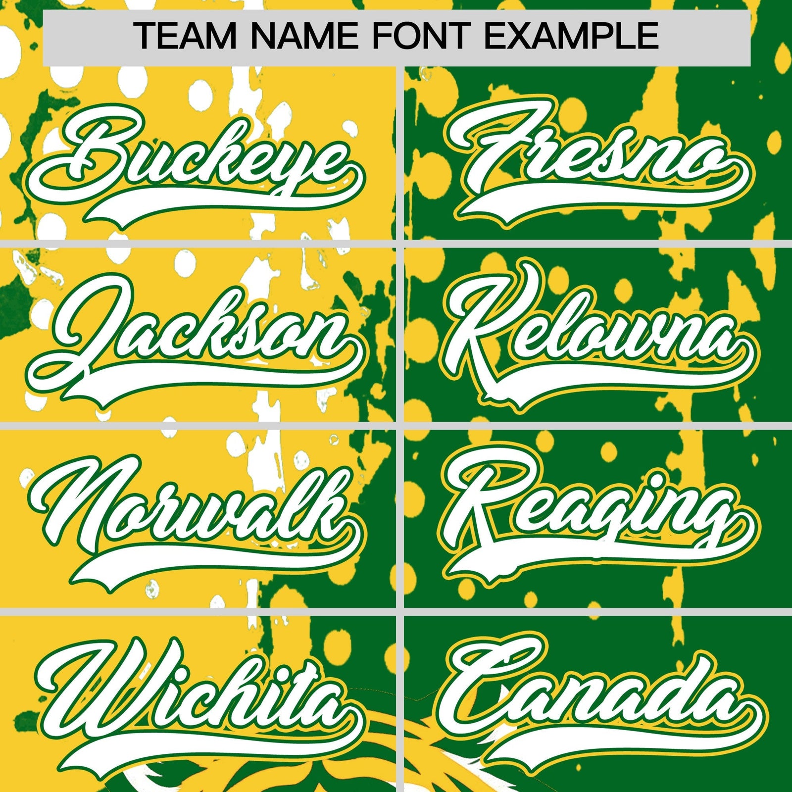 Custom Kelly Green Gold White Full-Snap Graffiti Pattern Tiger Graffiti Jersey Baseball Jersey| KXKSHOP