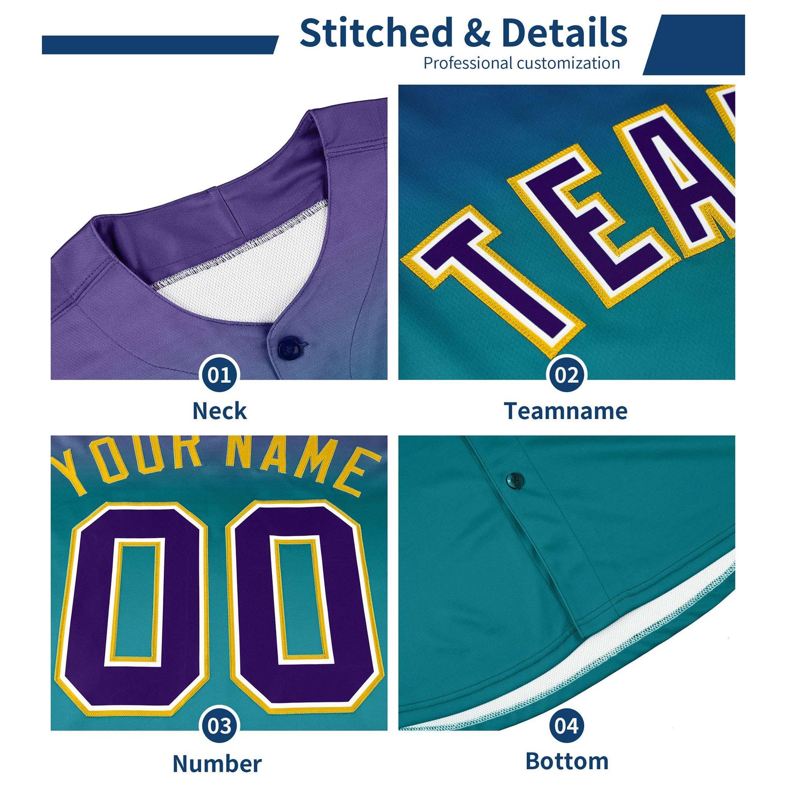 Custom White Orange Lapel Gradient Fashion Authentic Baseball Jersey