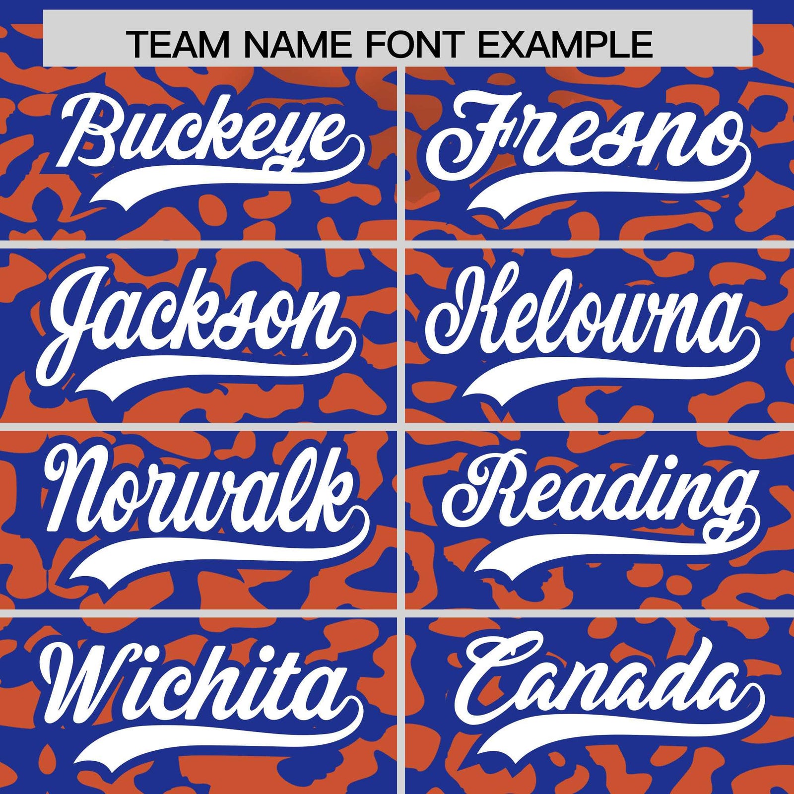 Custom Royal Orange Leopard Print Pattern Authentic Baseball Jersey