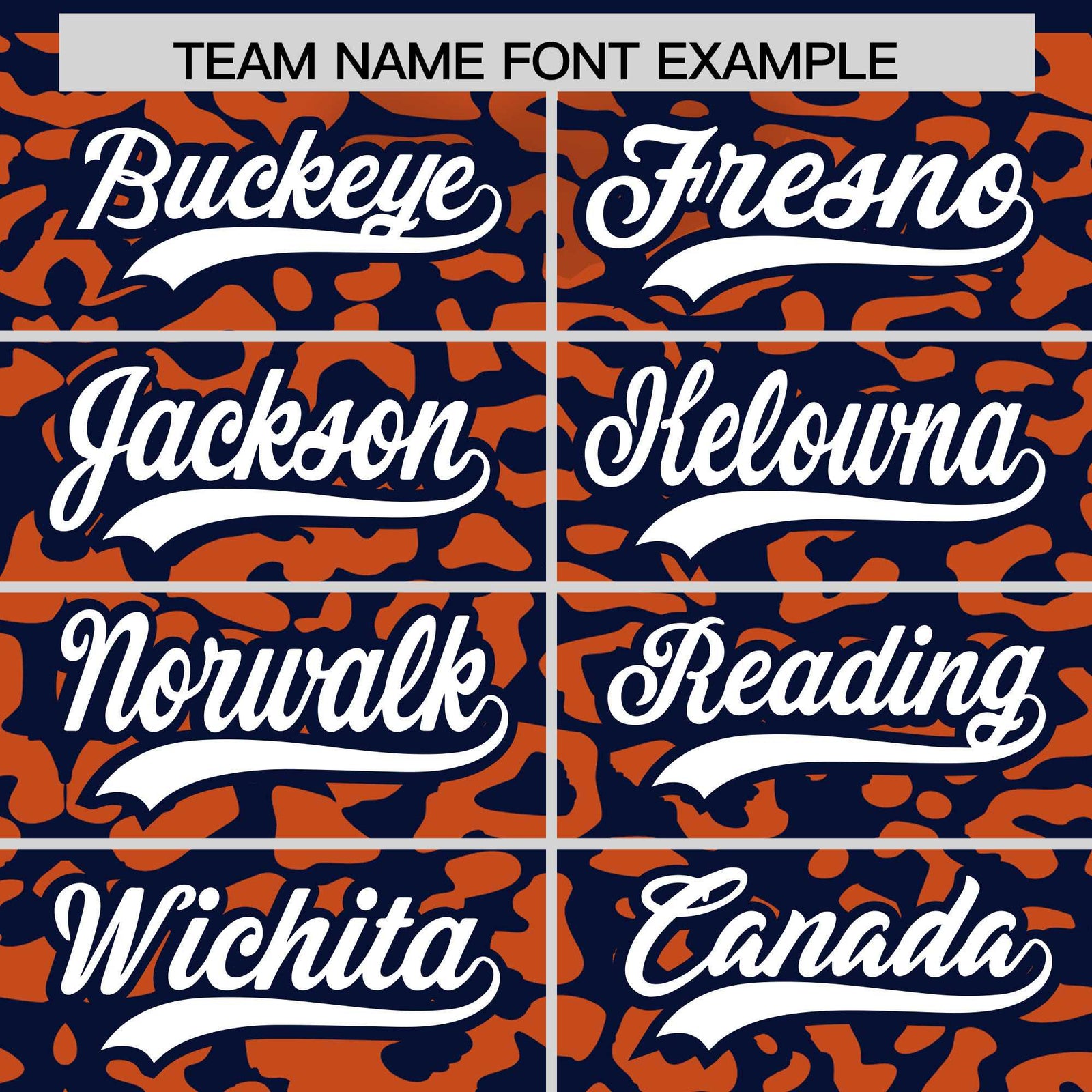 Custom Navy Orange Leopard Print Pattern Authentic Baseball Jersey