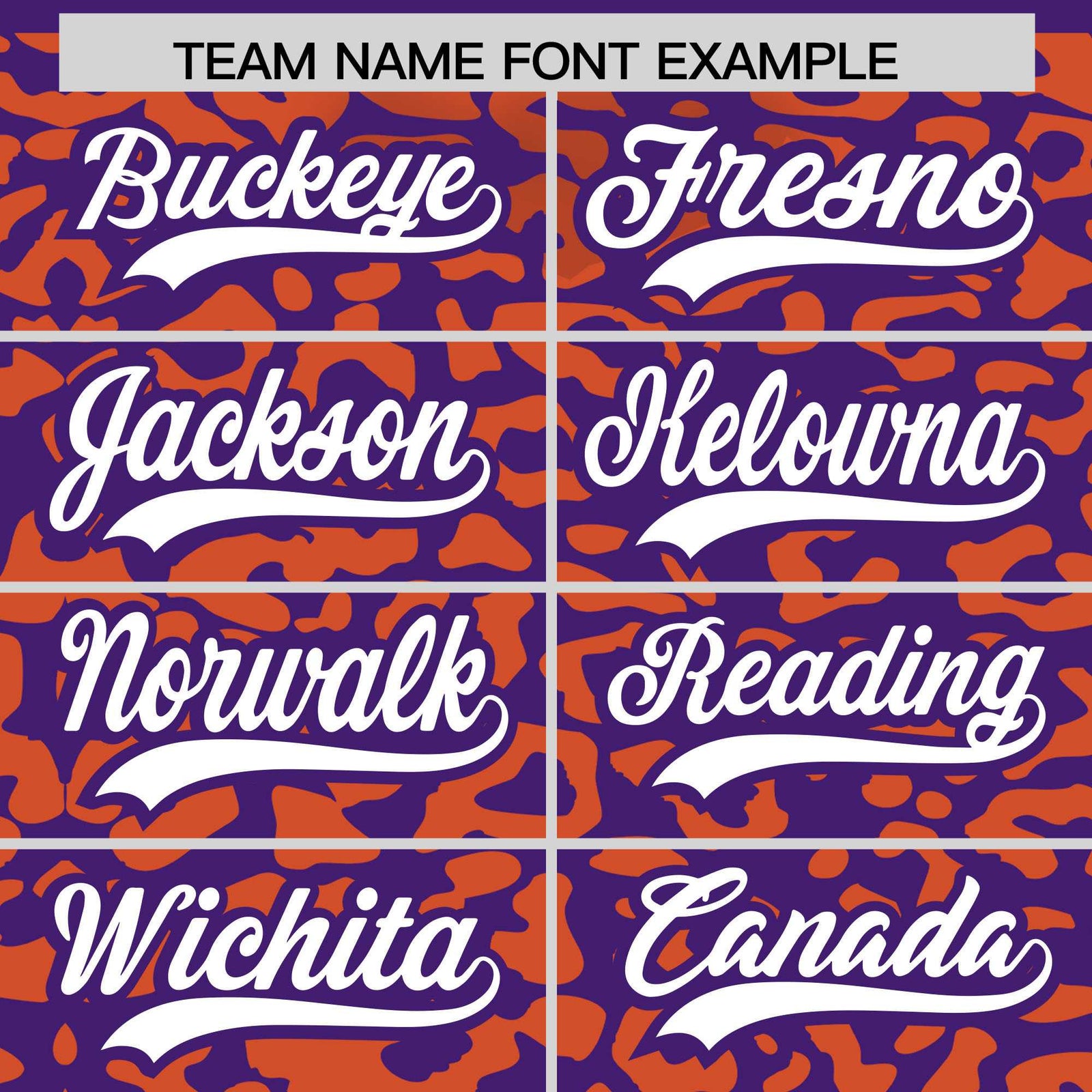 Custom Purple Orange Leopard Print Pattern Authentic Baseball Jersey