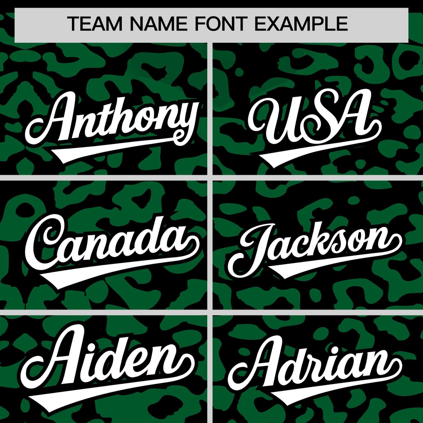 Custom Black Kelly Green Leopard Print Pattern Authentic Baseball Jersey