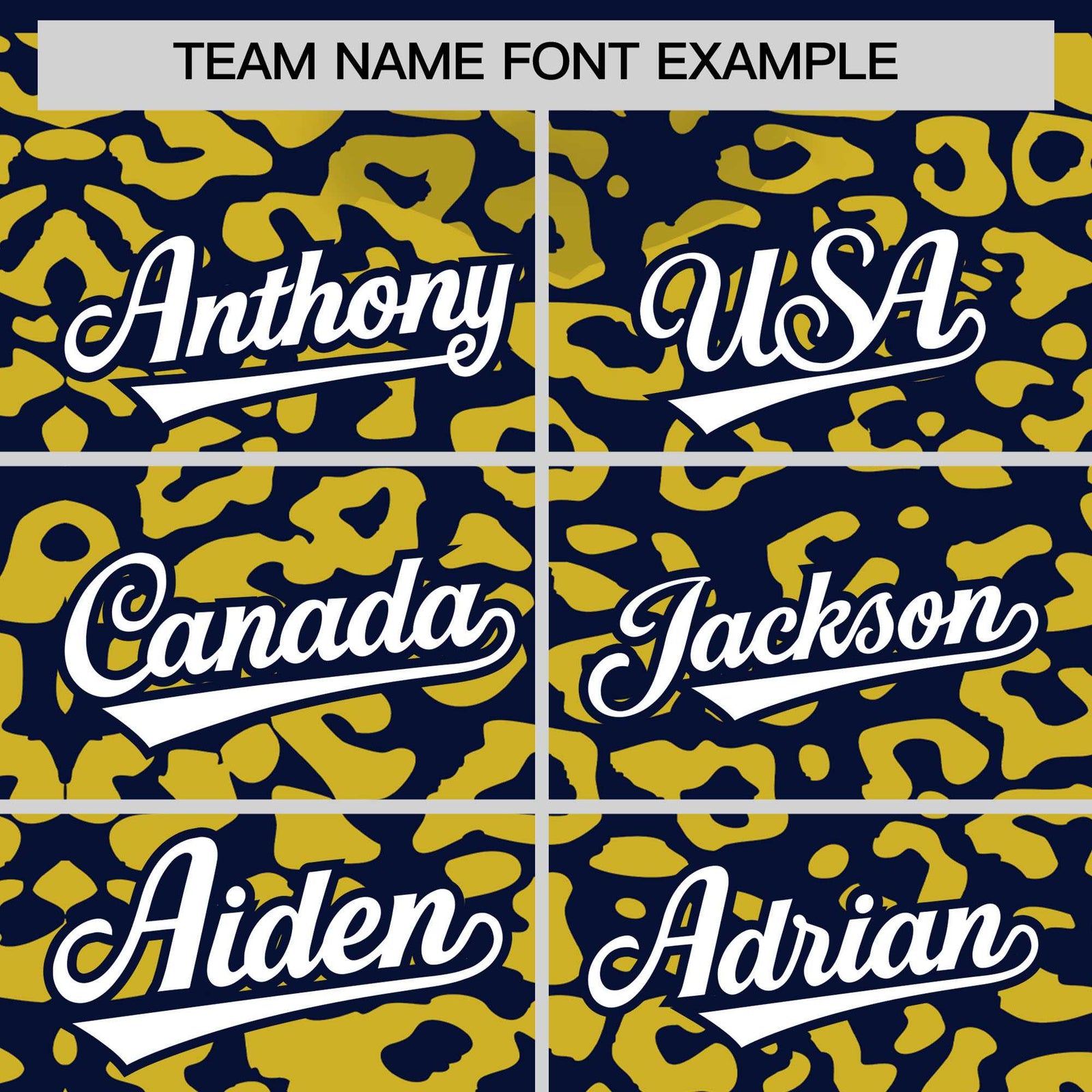 Custom Navy Gold Leopard Print Pattern Authentic Baseball Jersey