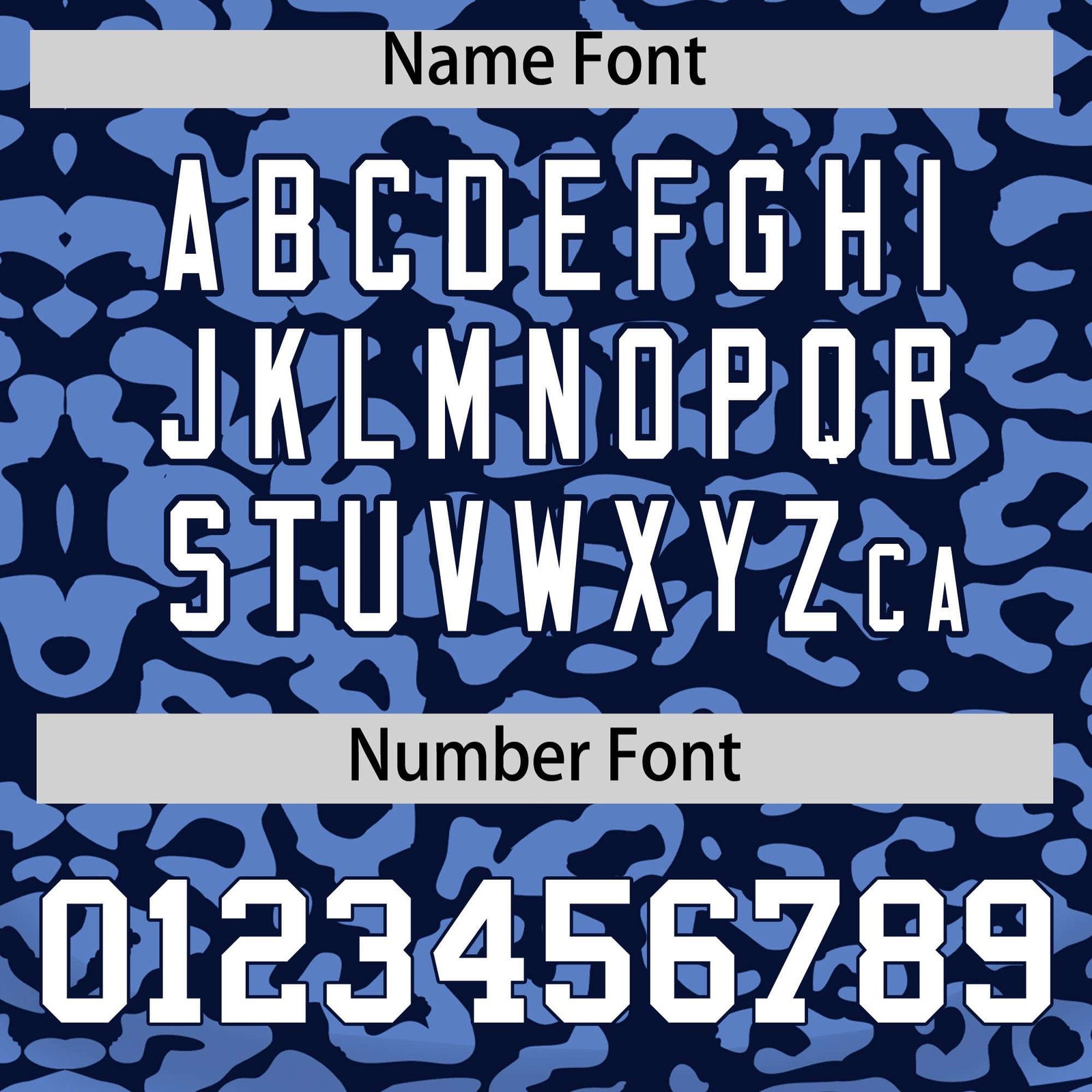 Custom Navy Light Blue Leopard Print Pattern Authentic Baseball Jersey