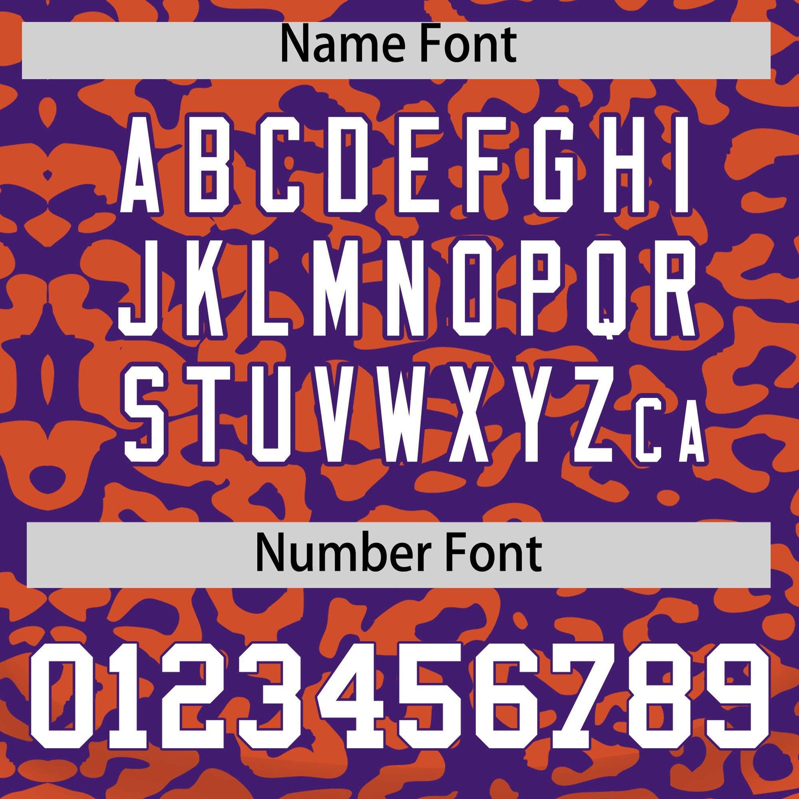 Custom Purple Orange Leopard Print Pattern Authentic Baseball Jersey