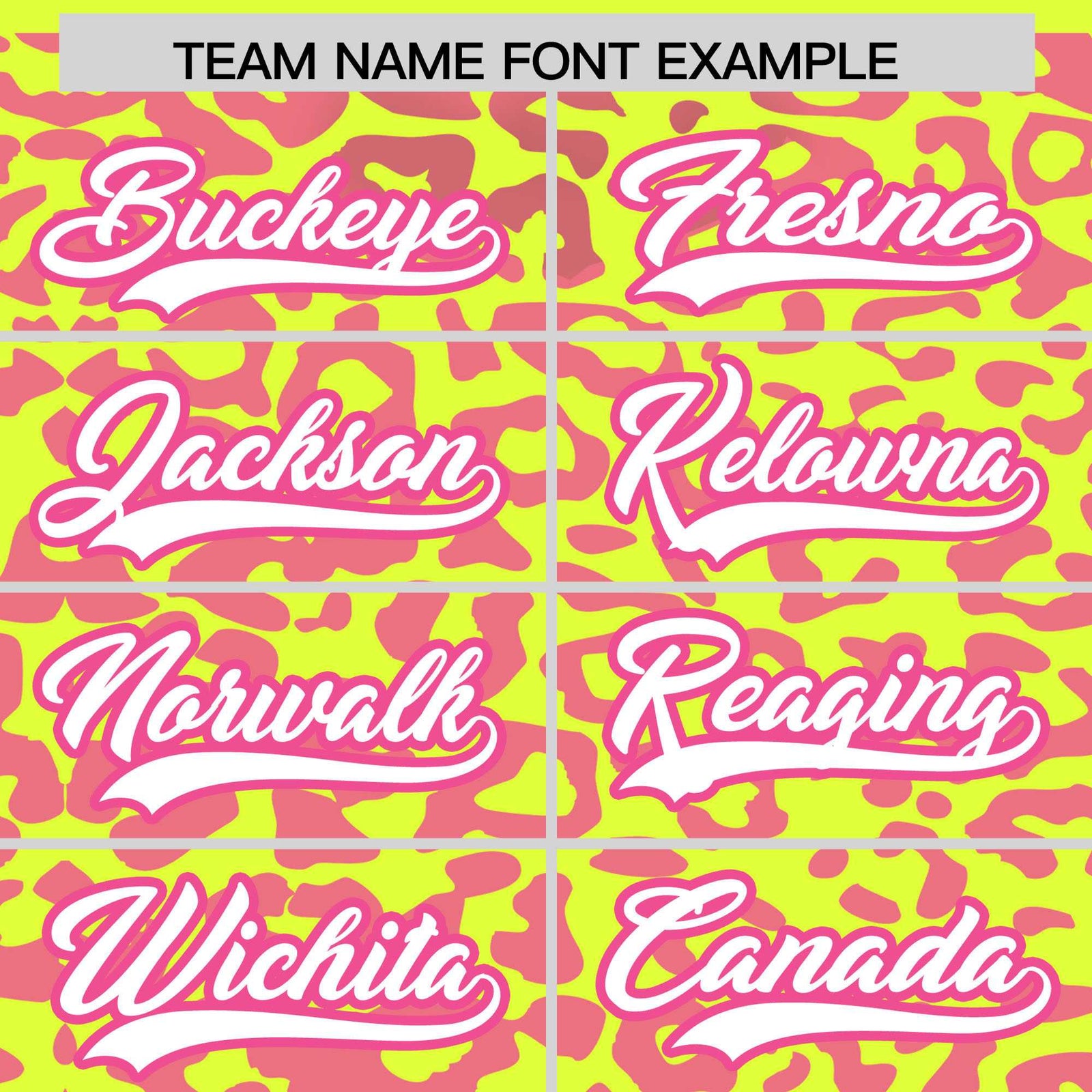 Custom Fluorescent Green Pink Leopard Print Pattern Authentic Baseball Jersey