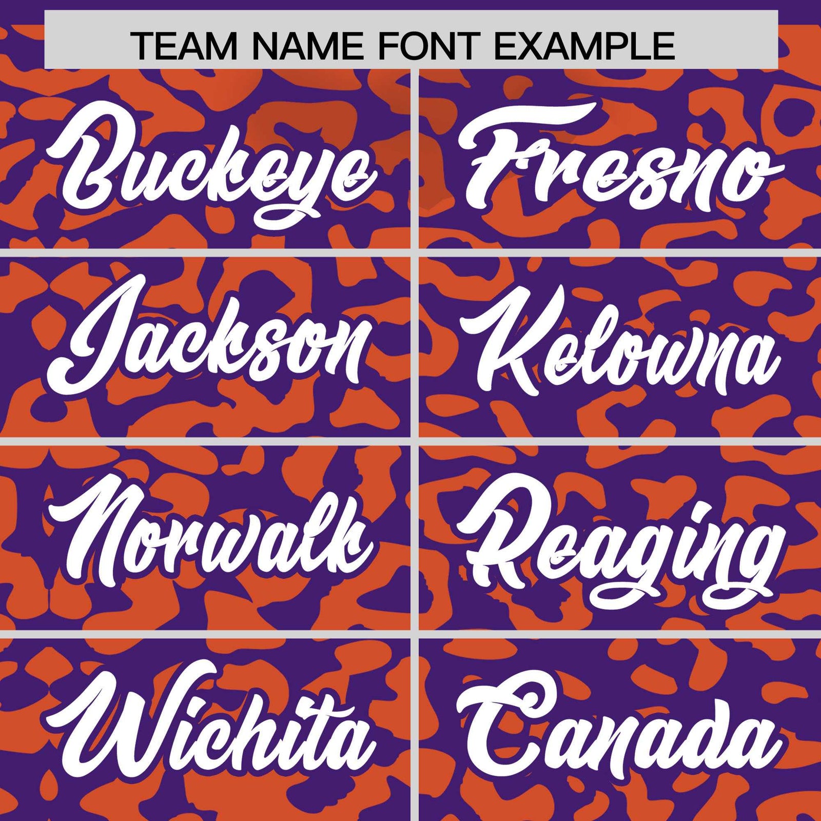 Custom Purple Orange Leopard Print Pattern Authentic Baseball Jersey