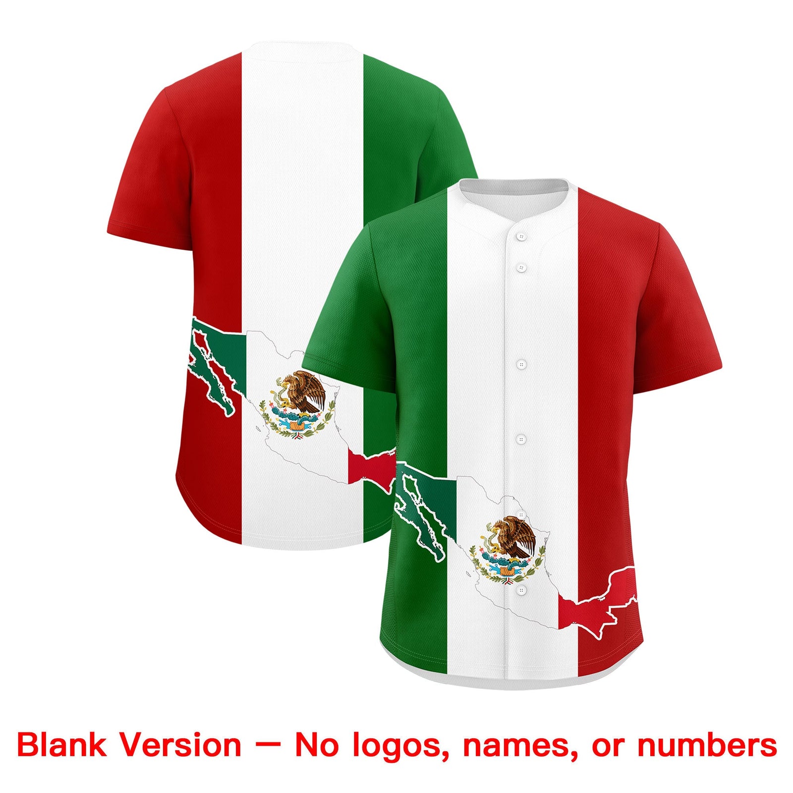 Custom Kelly Green White Red Graffiti Pattern Mexican style Stretch Fabric Baseball Jersey| KXKSHOP