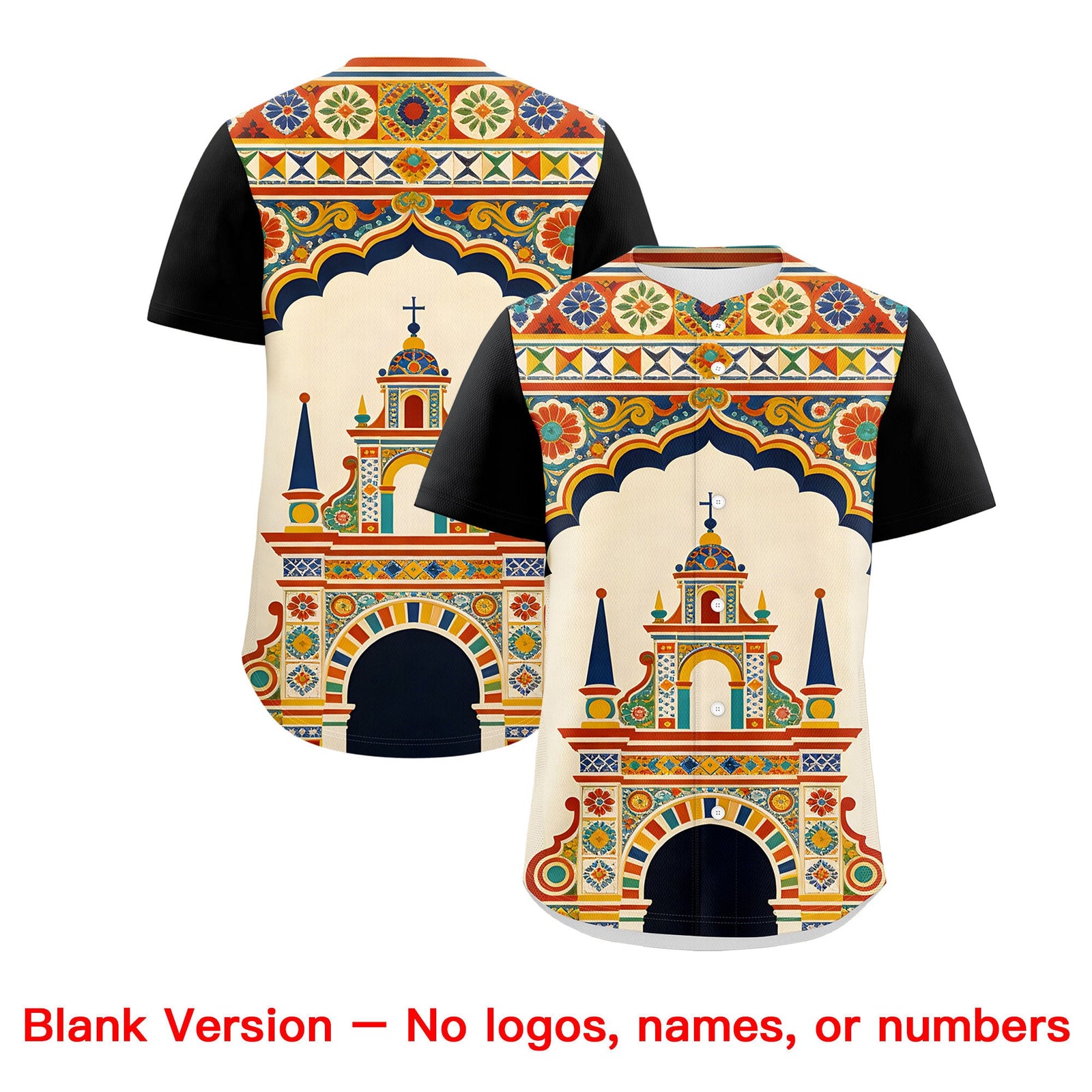 Custom Black White Graffiti Pattern Mexican style Stretch Fabric Baseball Jersey| KXKSHOP