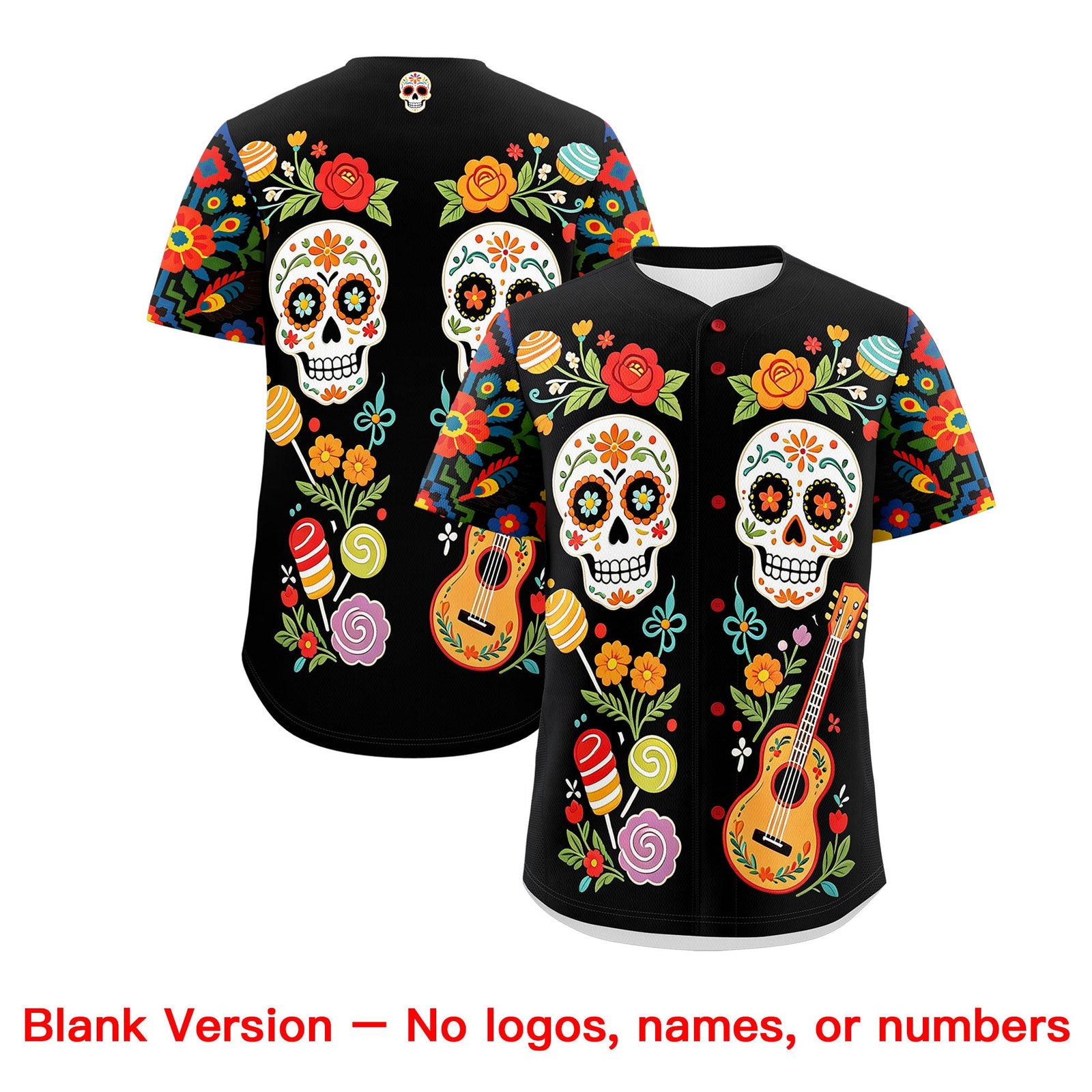 Custom Black Kelly Green White Graffiti Pattern Mexican style Stretch Fabric Baseball Jersey| KXKSHOP