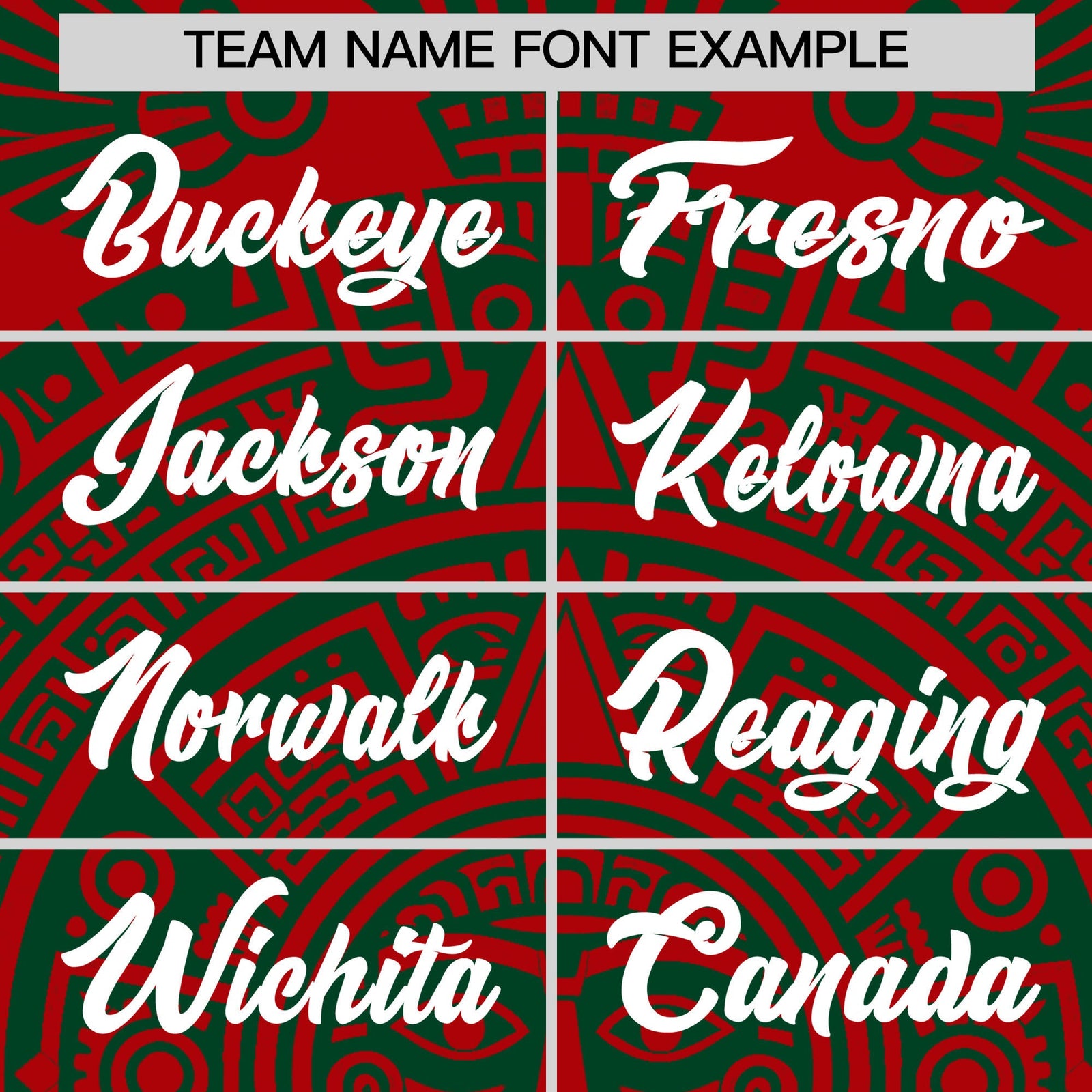 Custom Red Dark Green White Graffiti Pattern Mexican style Stretch Fabric Baseball Jersey| KXKSHOP