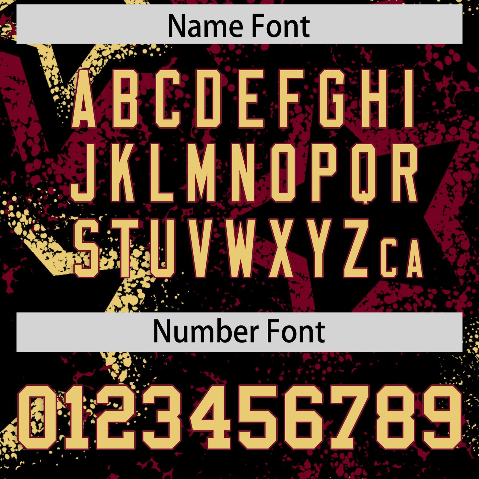 Custom Black Khaki Crimson Star-Shaped Ink Texture Graffiti Pattern Baseball Jersey | Sublimation Printed & Stitched,Add Name and Numbern,Perfect for Parties,Perfect for Training | KXKSHOP