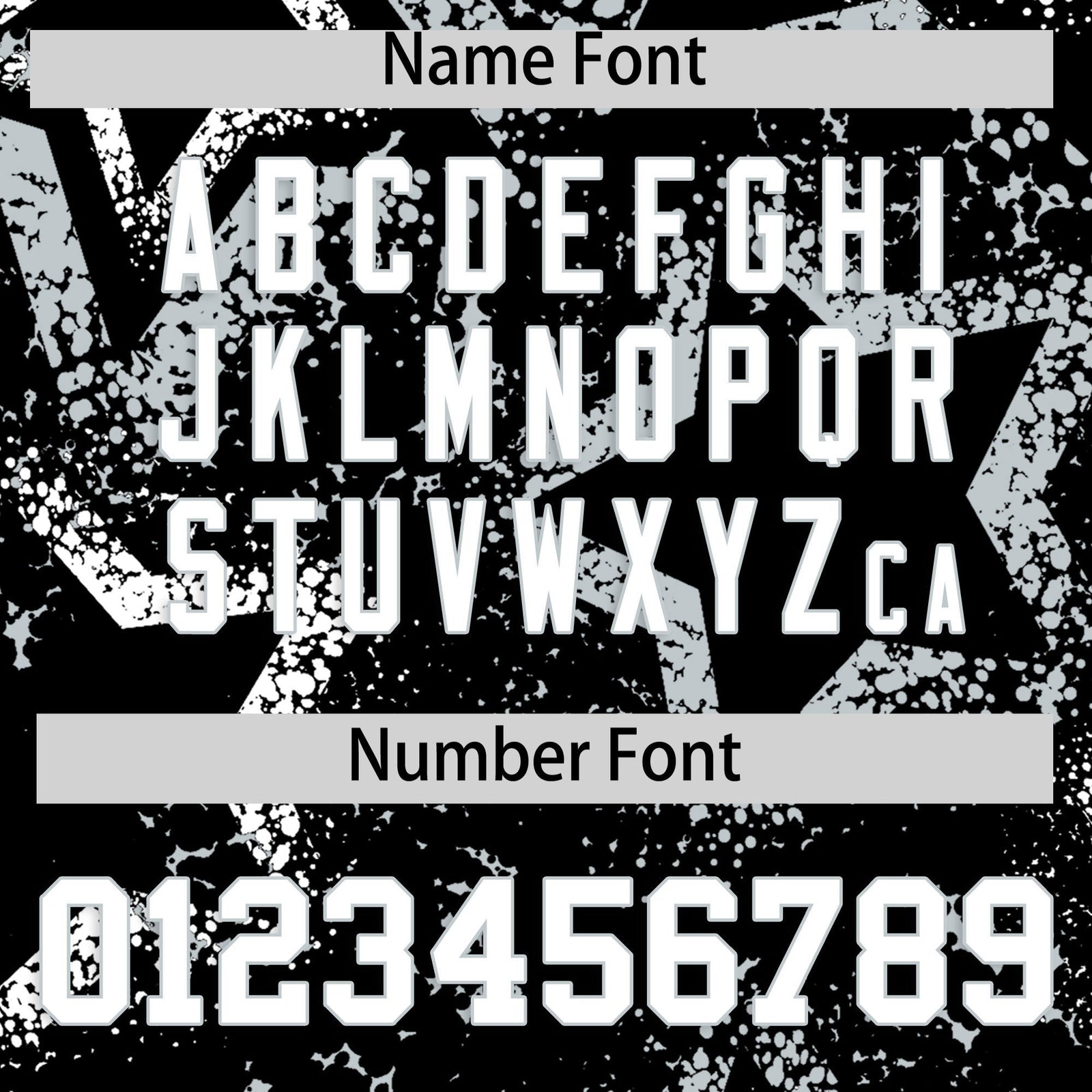 Custom Black White Silver Star-Shaped Ink Texture Graffiti Pattern Baseball Jersey | Sublimation Printed & Stitched,Add Name and Numbern,Perfect for Parties,Perfect for Training | KXKSHOP