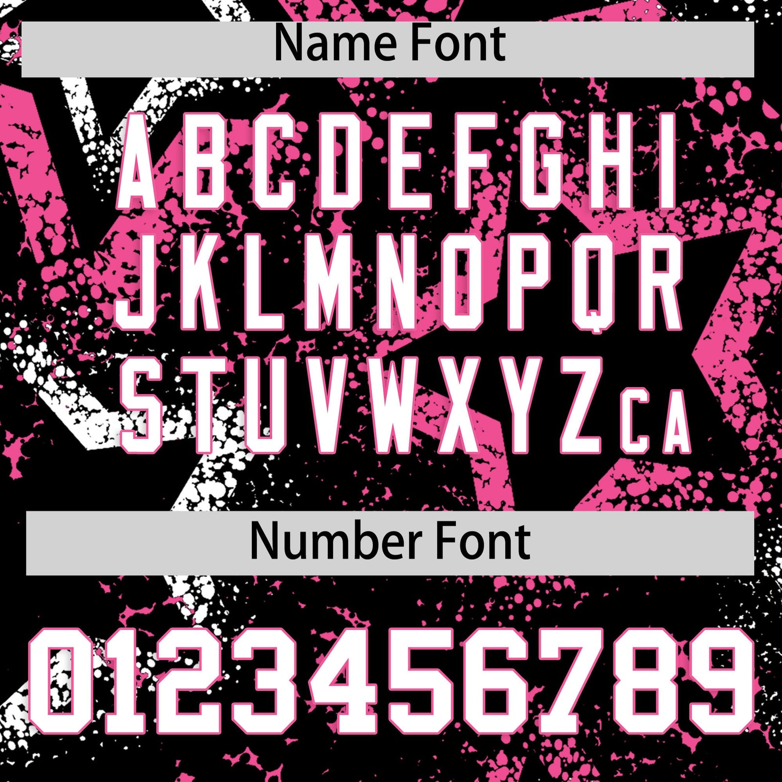 Custom Black White Pink Star-Shaped Ink Texture Graffiti Pattern Baseball Jersey | Sublimation Printed & Stitched,Add Name and Numbern,Perfect for Parties,Perfect for Training | KXKSHOP