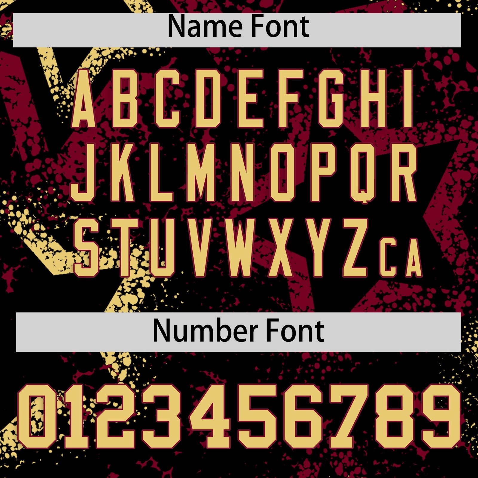 Custom Black Khaki Crimson Star-Shaped Ink Texture Graffiti Pattern Baseball Jersey | Sublimation Printed & Stitched,Add Name and Numbern,Perfect for Parties,Perfect for Training | KXKSHOP