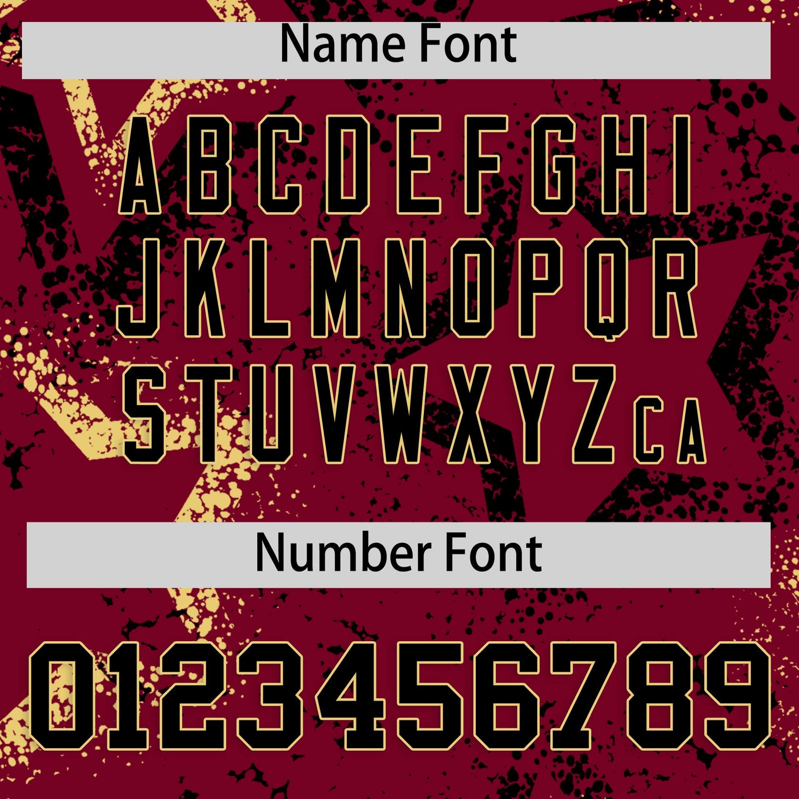 Custom Crimson Khaki Black Star-Shaped Ink Texture Graffiti Pattern Baseball Jersey | Sublimation Printed & Stitched,Add Name and Numbern,Perfect for Parties,Perfect for Training | KXKSHOP