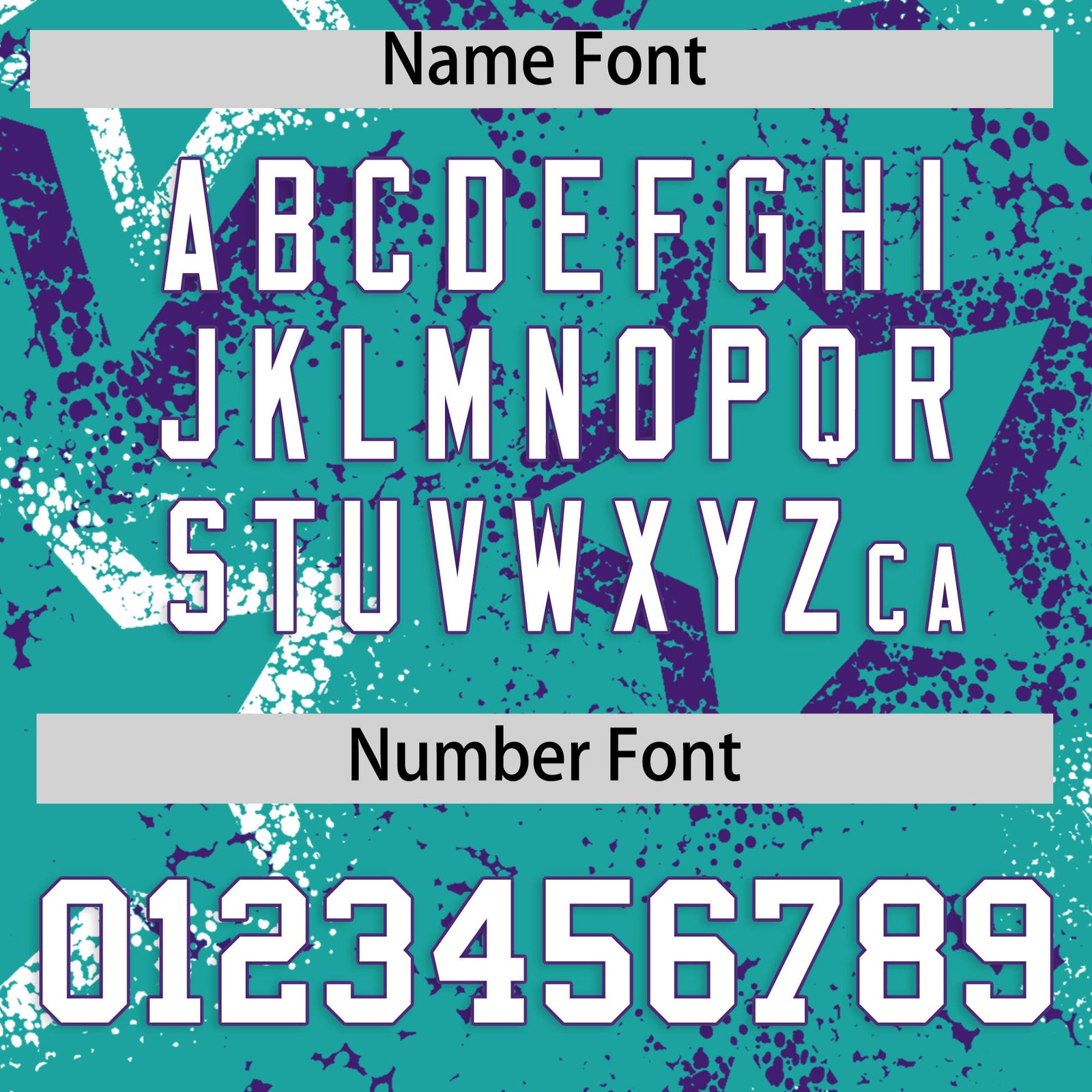 Custom Aqua White Purple Star-Shaped Ink Texture Graffiti Pattern Baseball Jersey | Sublimation Printed & Stitched,Add Name and Numbern,Perfect for Parties,Perfect for Training | KXKSHOP