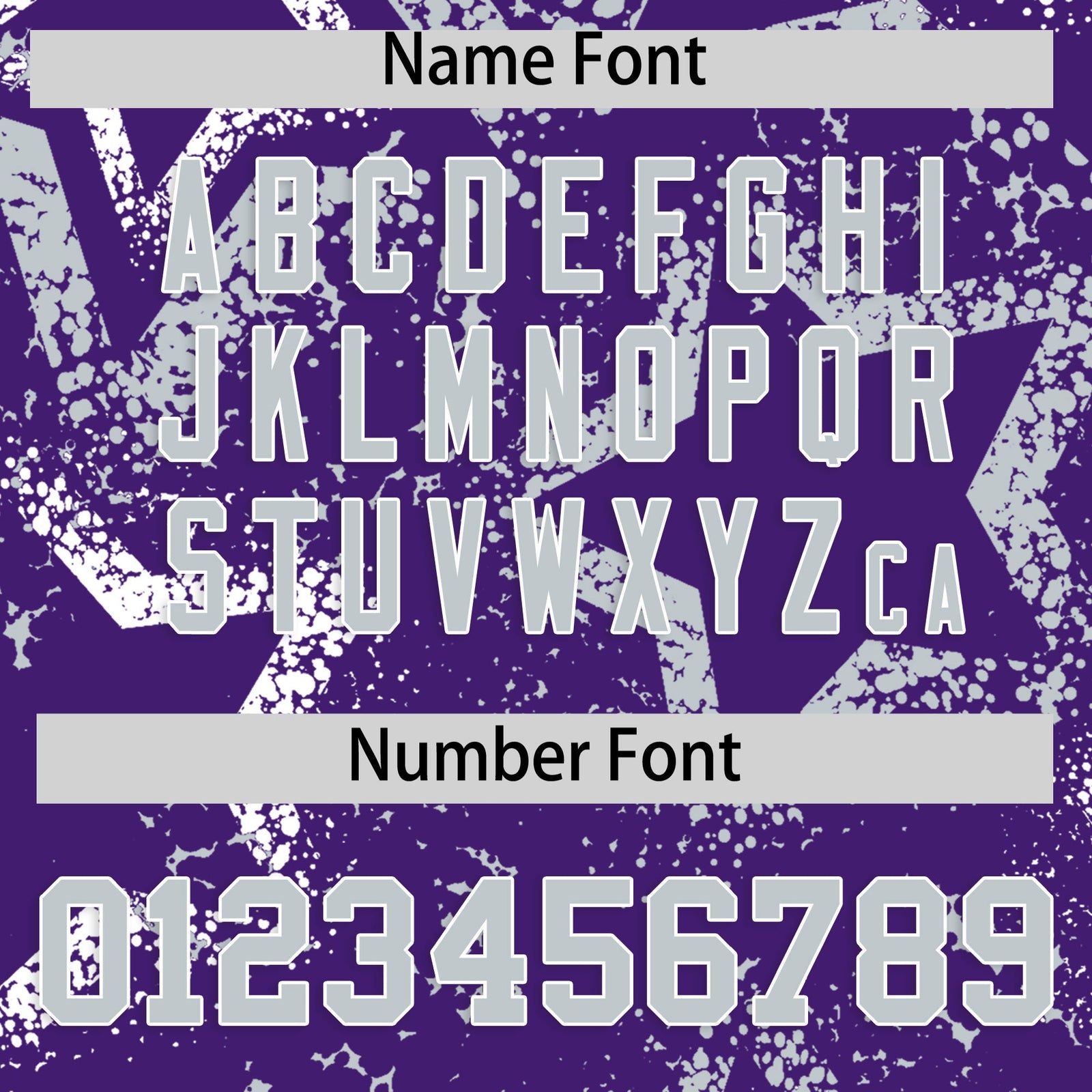 Custom Purple White Silver Star-Shaped Ink Texture Graffiti Pattern Baseball Jersey | Sublimation Printed & Stitched,Add Name and Numbern,Perfect for Parties,Perfect for Training | KXKSHOP