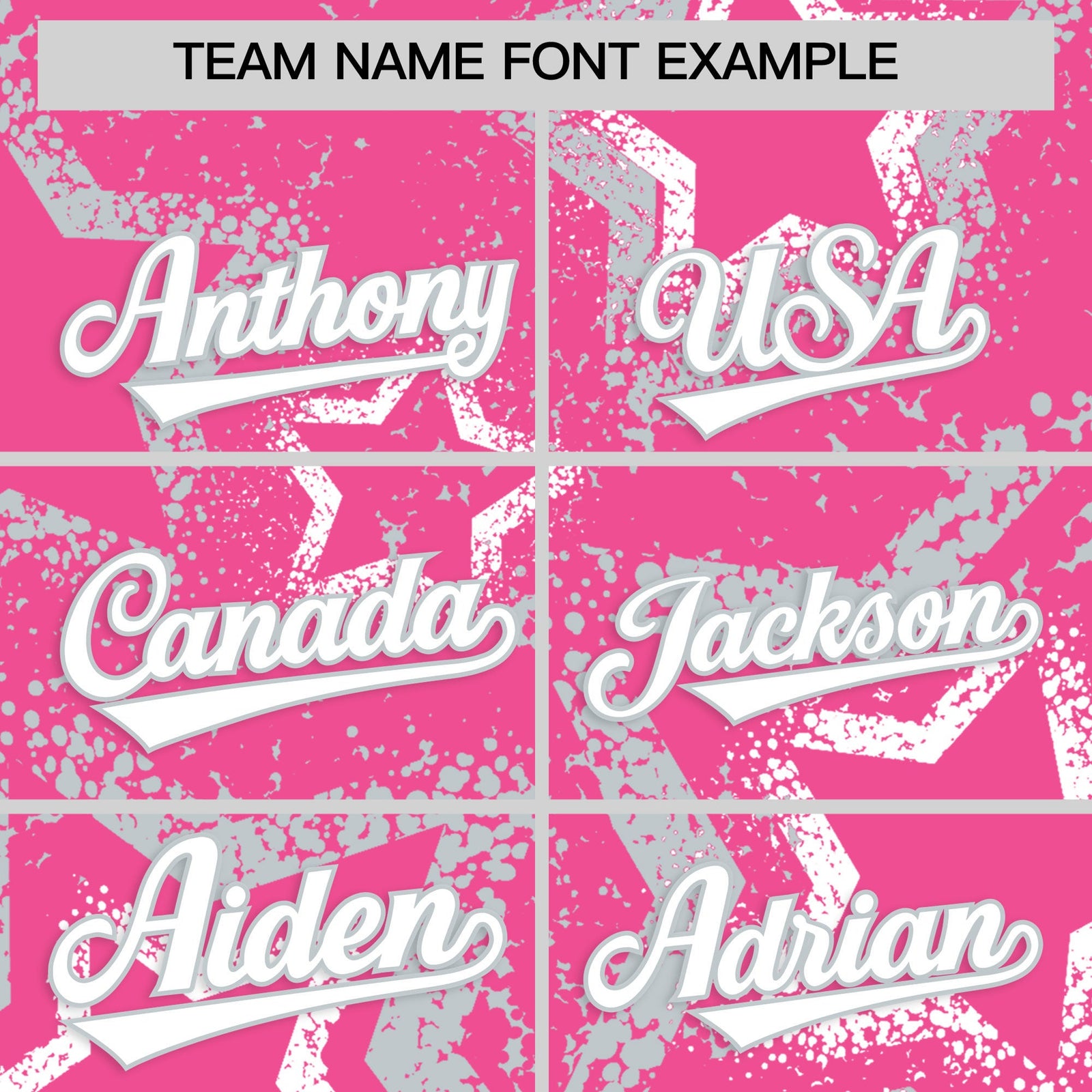 Custom Pink White Silver Star-Shaped Ink Texture Graffiti Pattern Baseball Jersey | Sublimation Printed & Stitched,Add Name and Numbern,Perfect for Parties,Perfect for Training | KXKSHOP