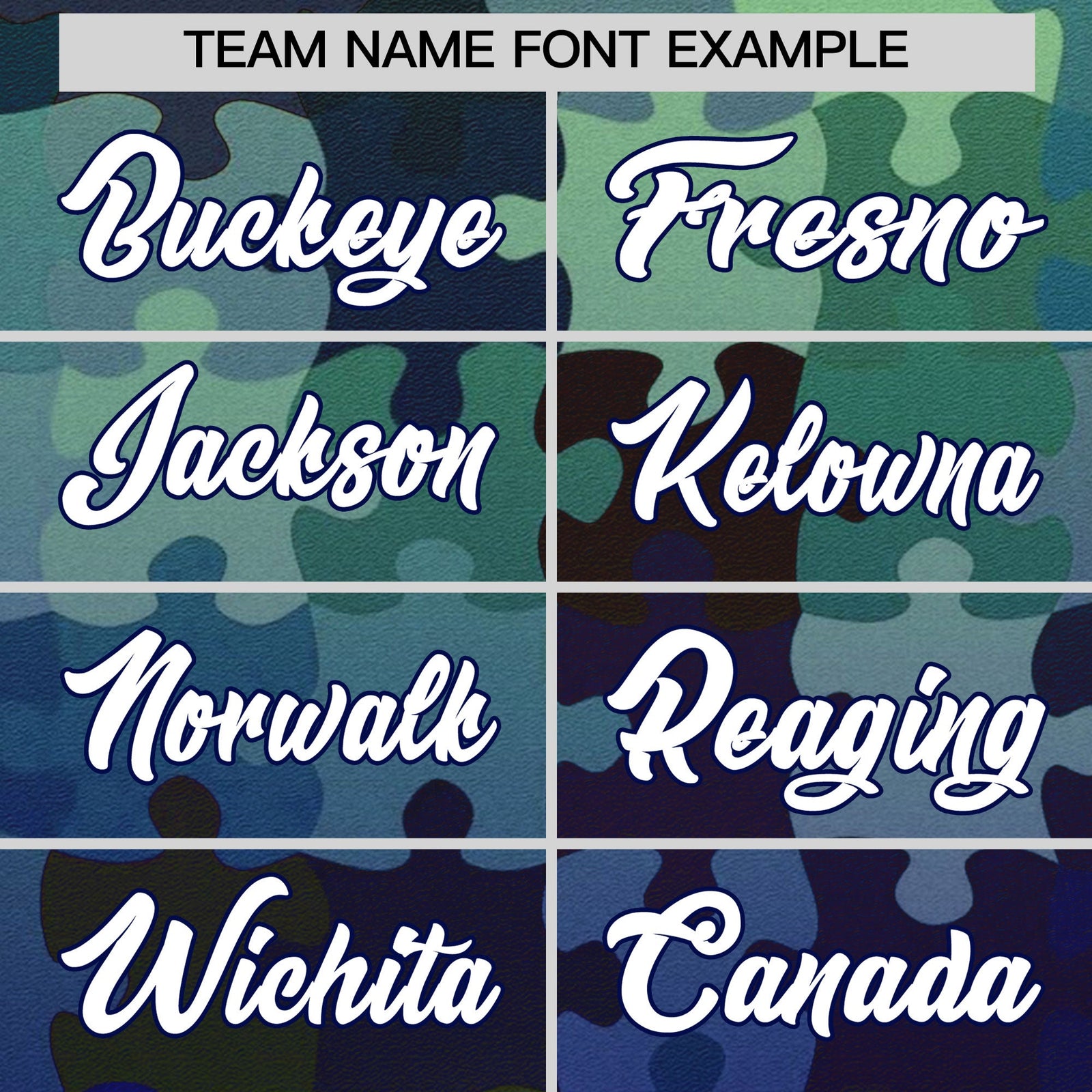 Custom White Dark Blue Puzzle Elements Baseball Jersey | Sublimation Printed & Stitched,Add Name and Numbern,Perfect for Teams | KXKSHOP