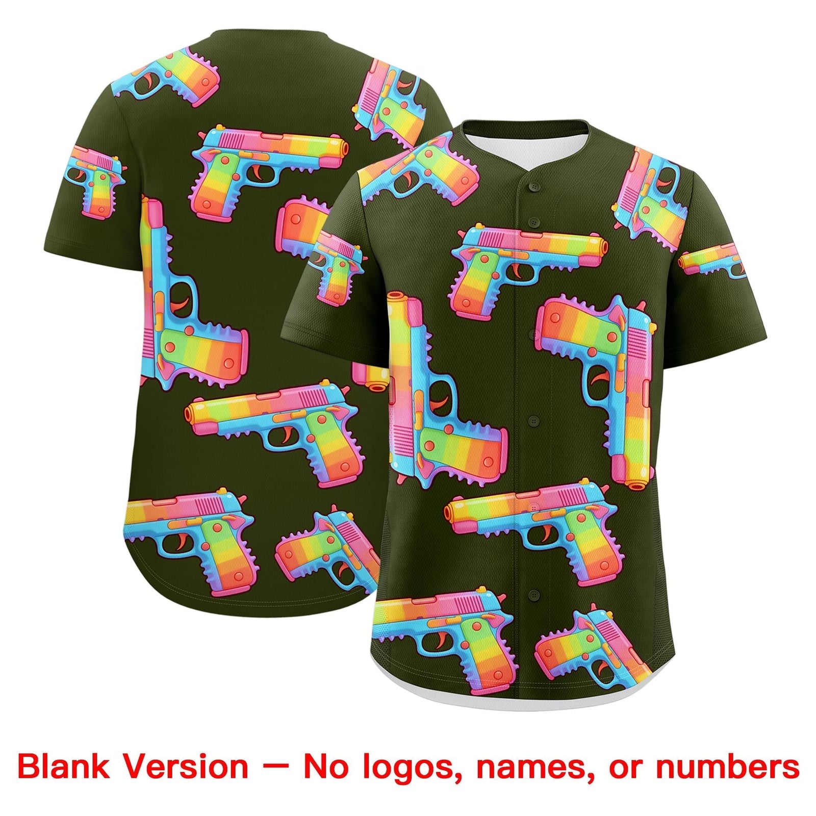 Custom Youth Baseball Jersey Olive Yellow Sugar-Coated Firepower Graffiti Pattern Street Style