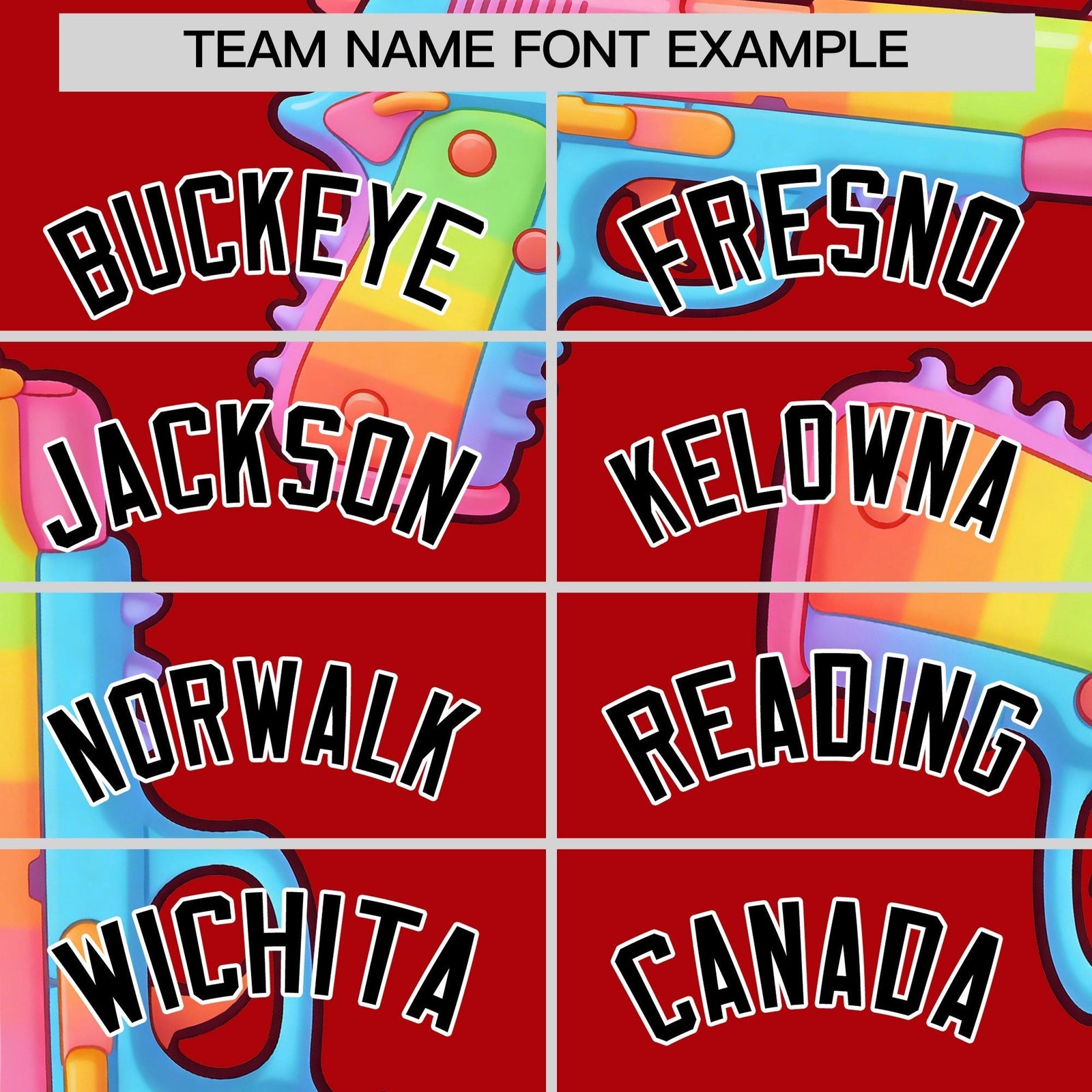 Custom Youth Baseball Jersey Red Black Sugar-Coated Firepower Graffiti Pattern Street Style