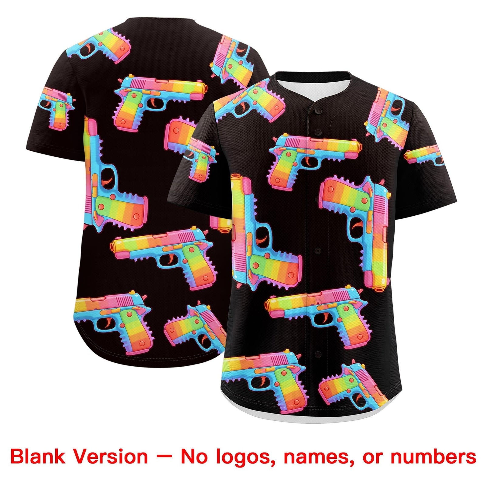 Custom Youth Baseball Jersey Brown White Sugar-Coated Firepower Graffiti Pattern Street Style