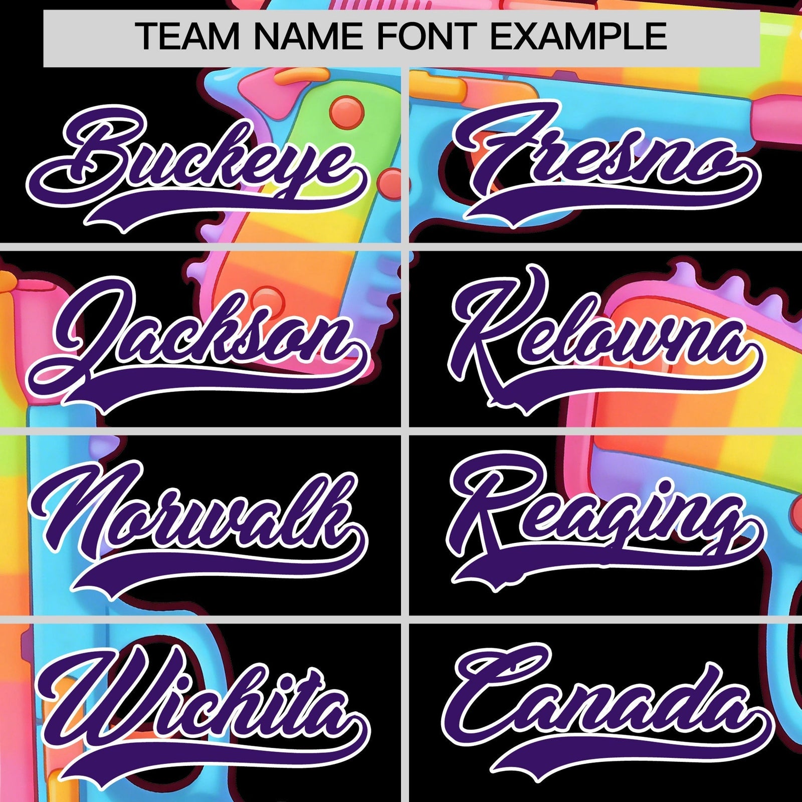 Custom Youth Baseball Jersey Black Purple Sugar-Coated Firepower Graffiti Pattern Urban Fashion